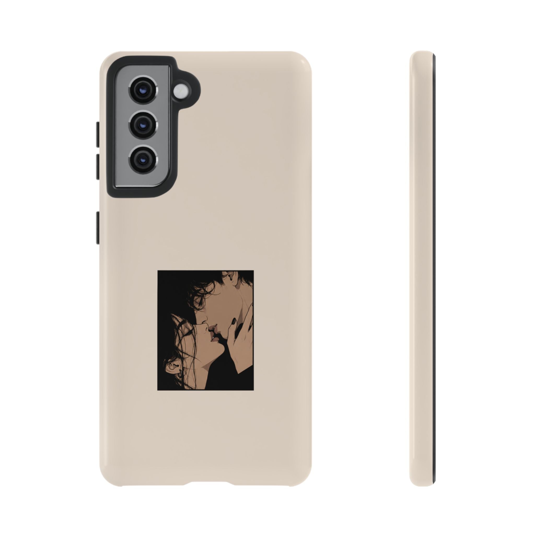Minimal Anime Kiss Illustration