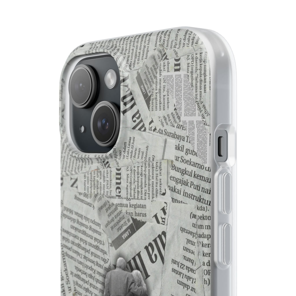 Newspaper Collage 'Until The End' Phone Case - Romantic Vintage iPhone Cover