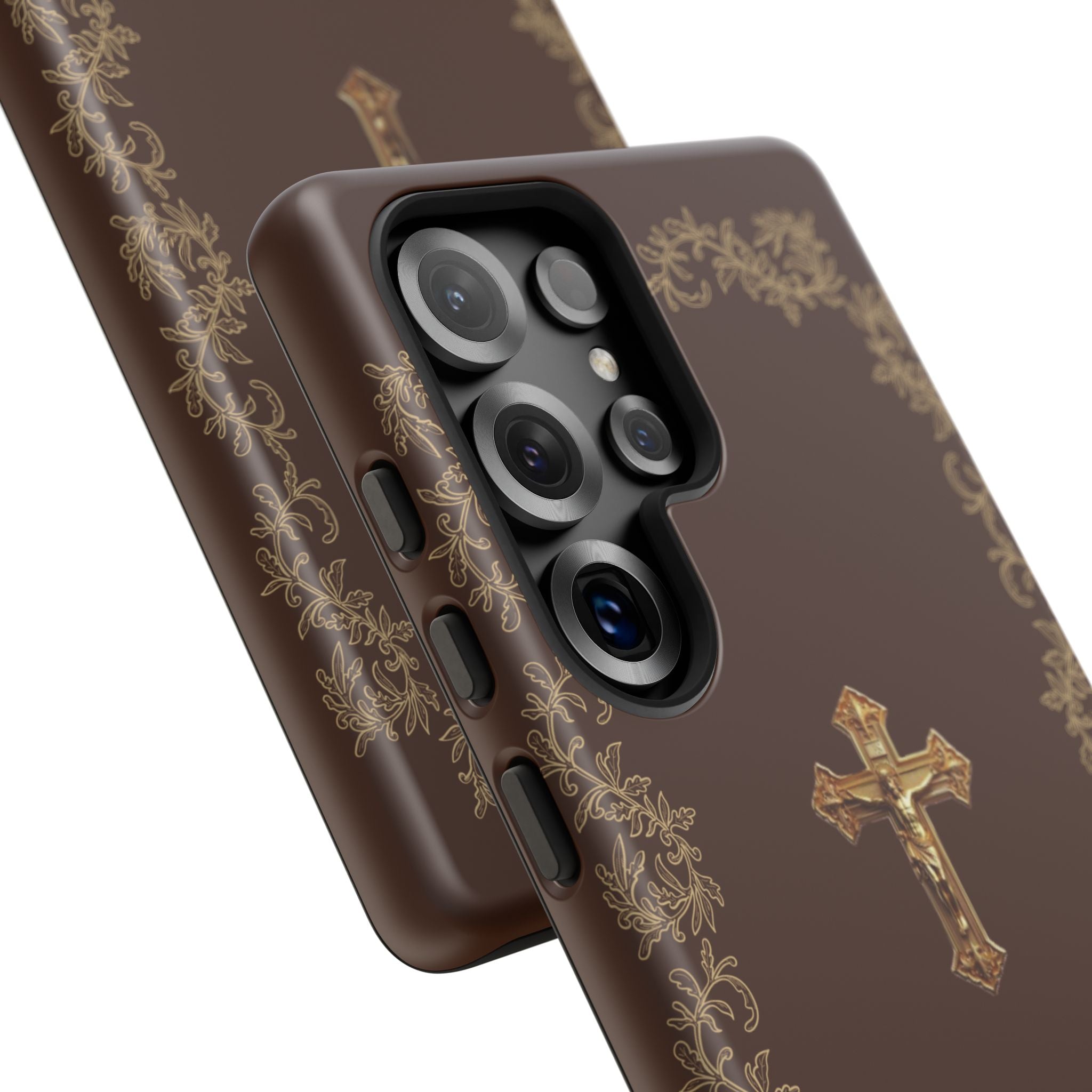 Gold Cross Bible – Christian Tough Phone Case