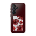 Amore Floral Phone Case — Burgundy Tough Protective Cover