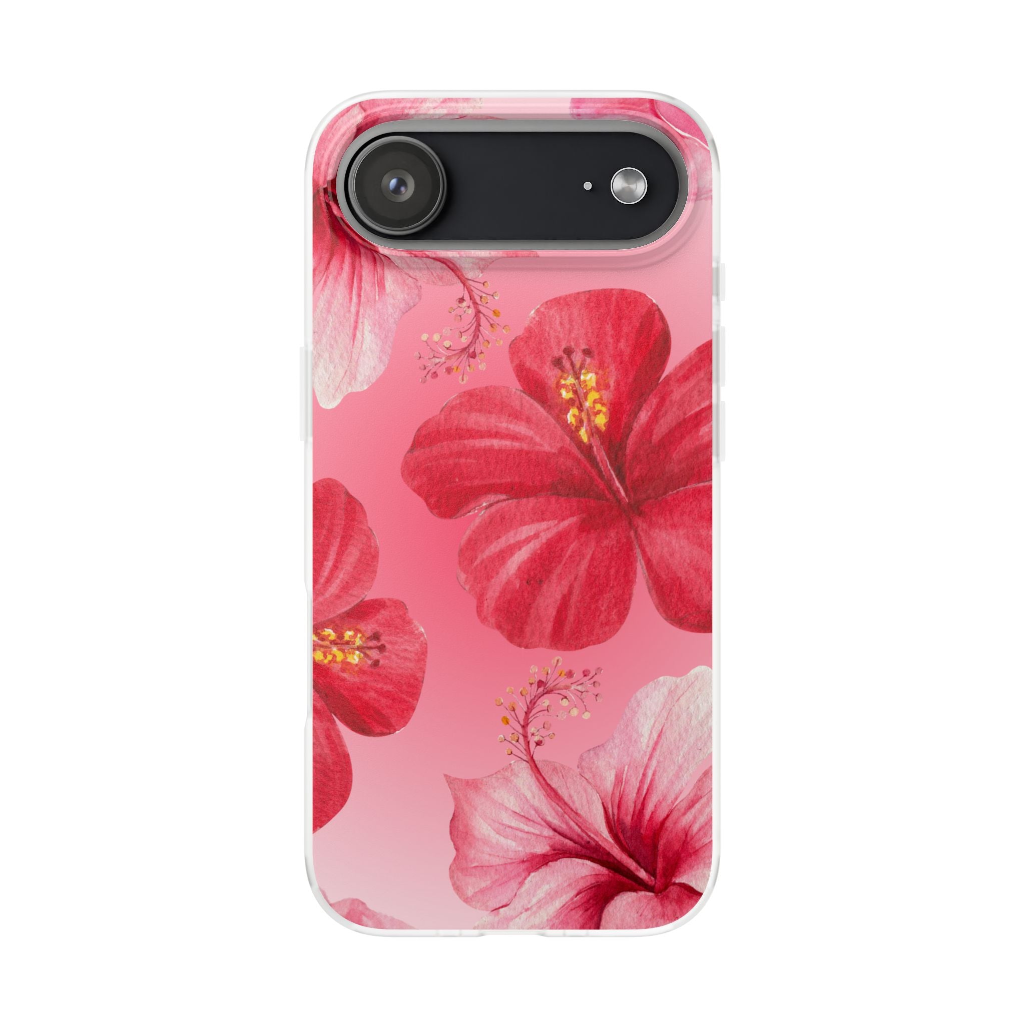Hibiscus Floral Phone Case – Pink Tropical Flexi Case