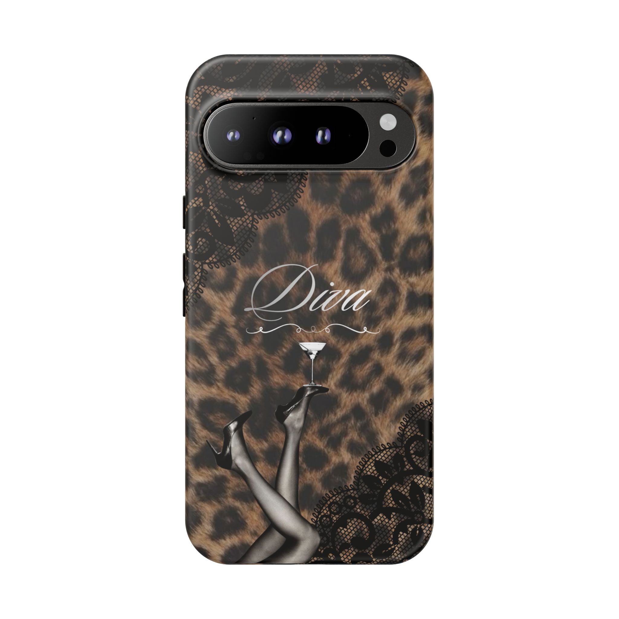 Leopard Lace 'Diva' Tough Phone Case