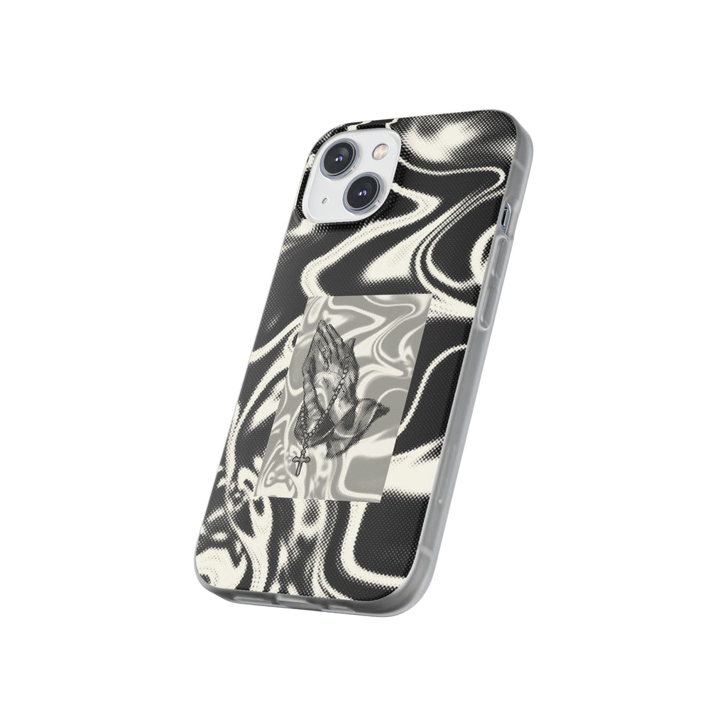 Praying Hands Black & White Phone Case