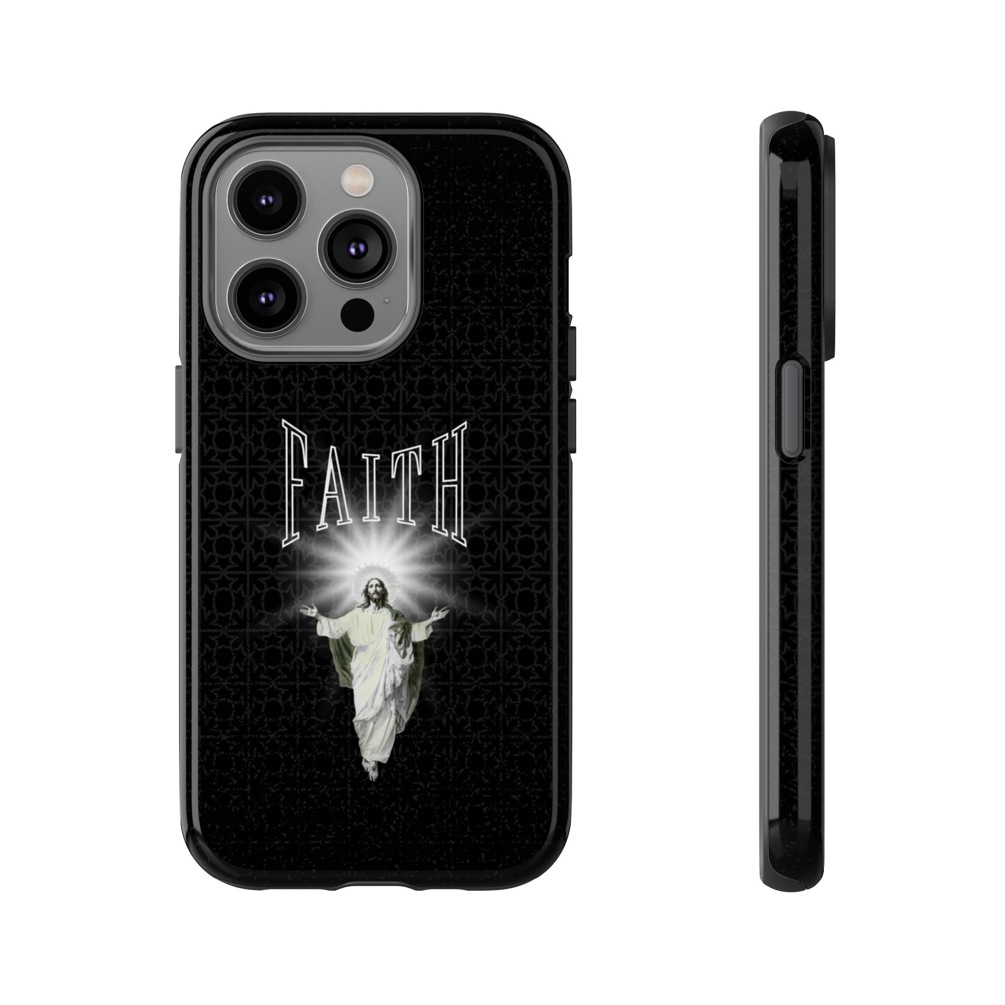 Faith Phone Case — Religious Jesus Graphic Tough Phone Cover