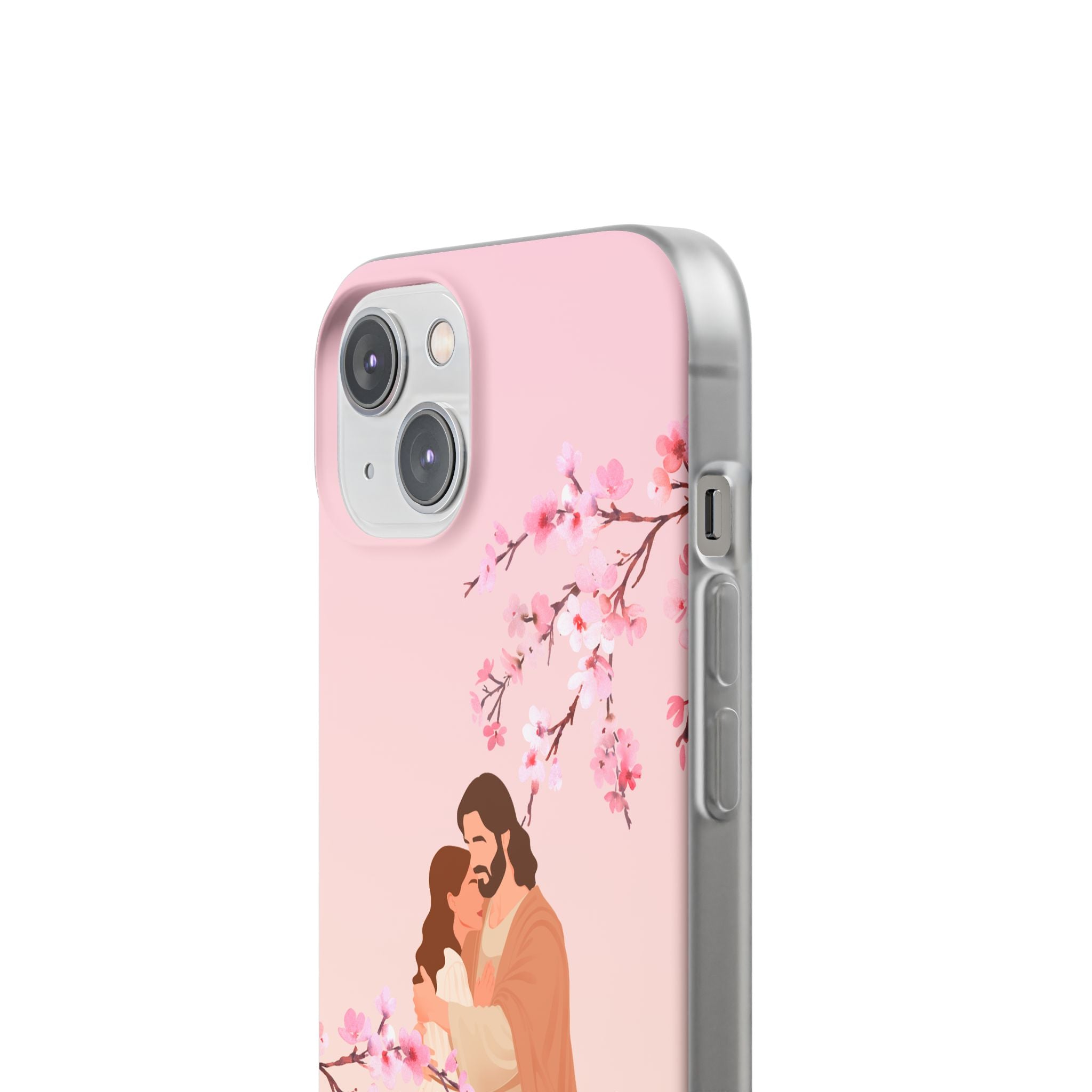 God Is Our Refuge – Psalm 46:1 Cherry Blossom Christian Flexi Phone Case