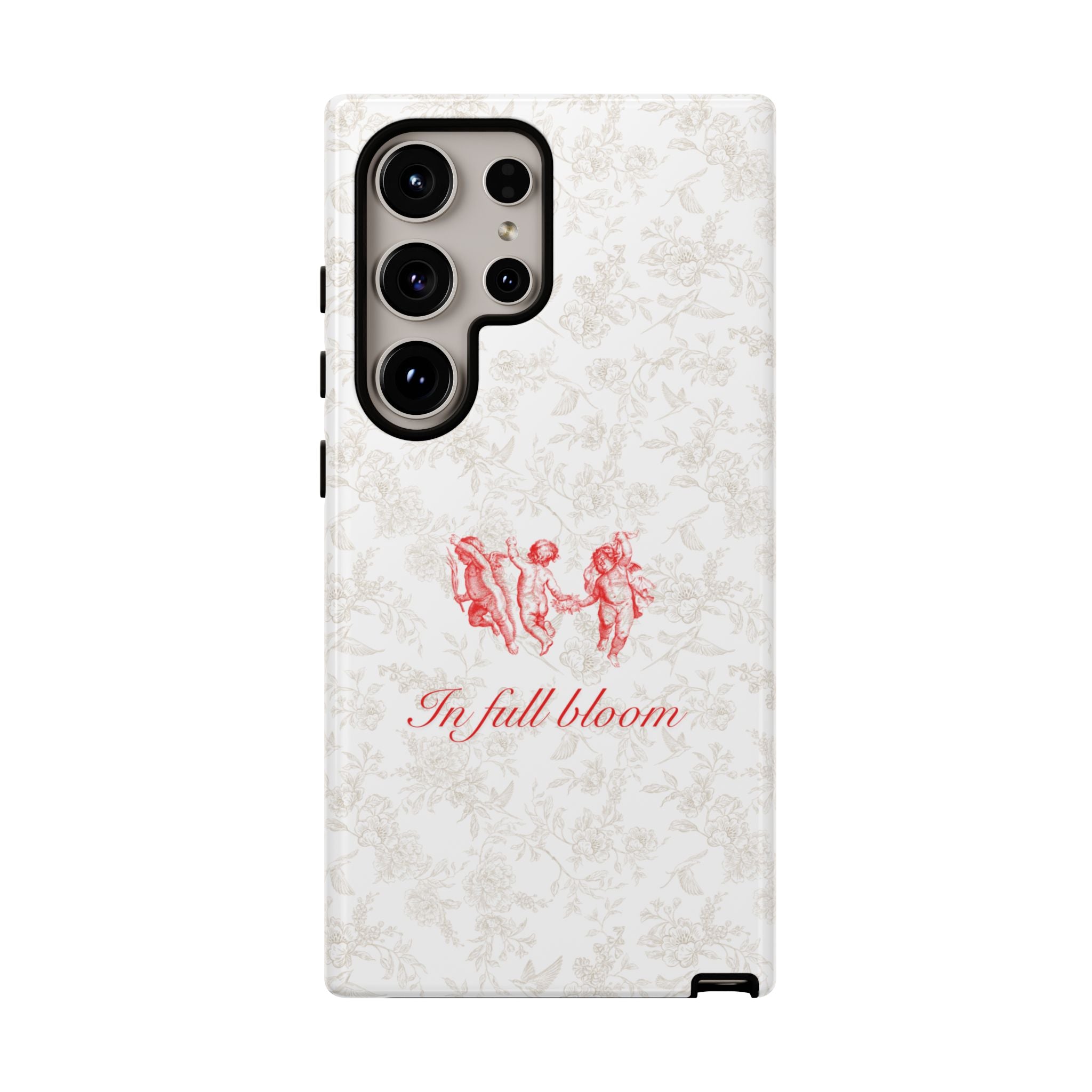 Vintage Floral Phone Case — "In Full Bloom" Tough Case