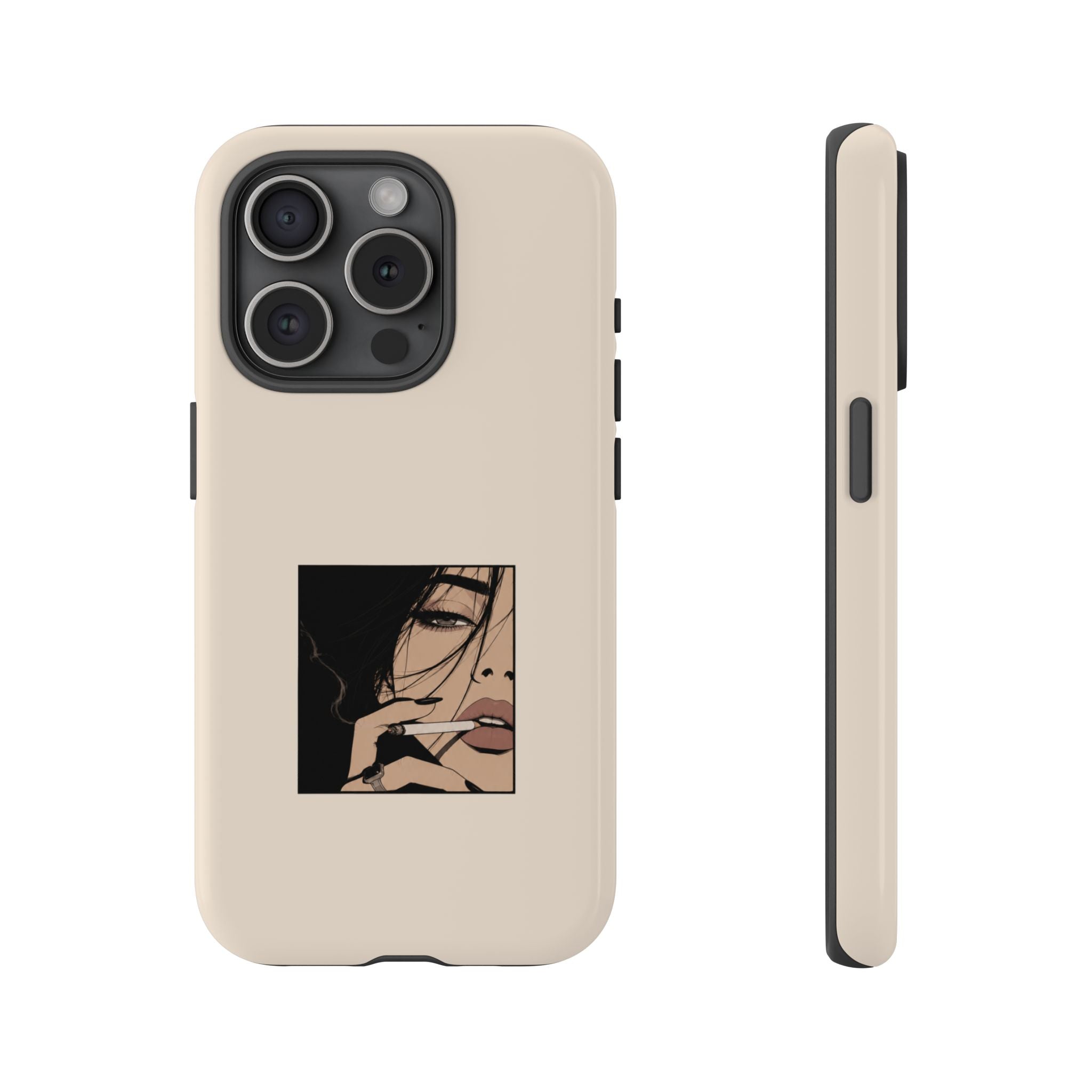 Minimalist Femme Portrait Protective Phone Case