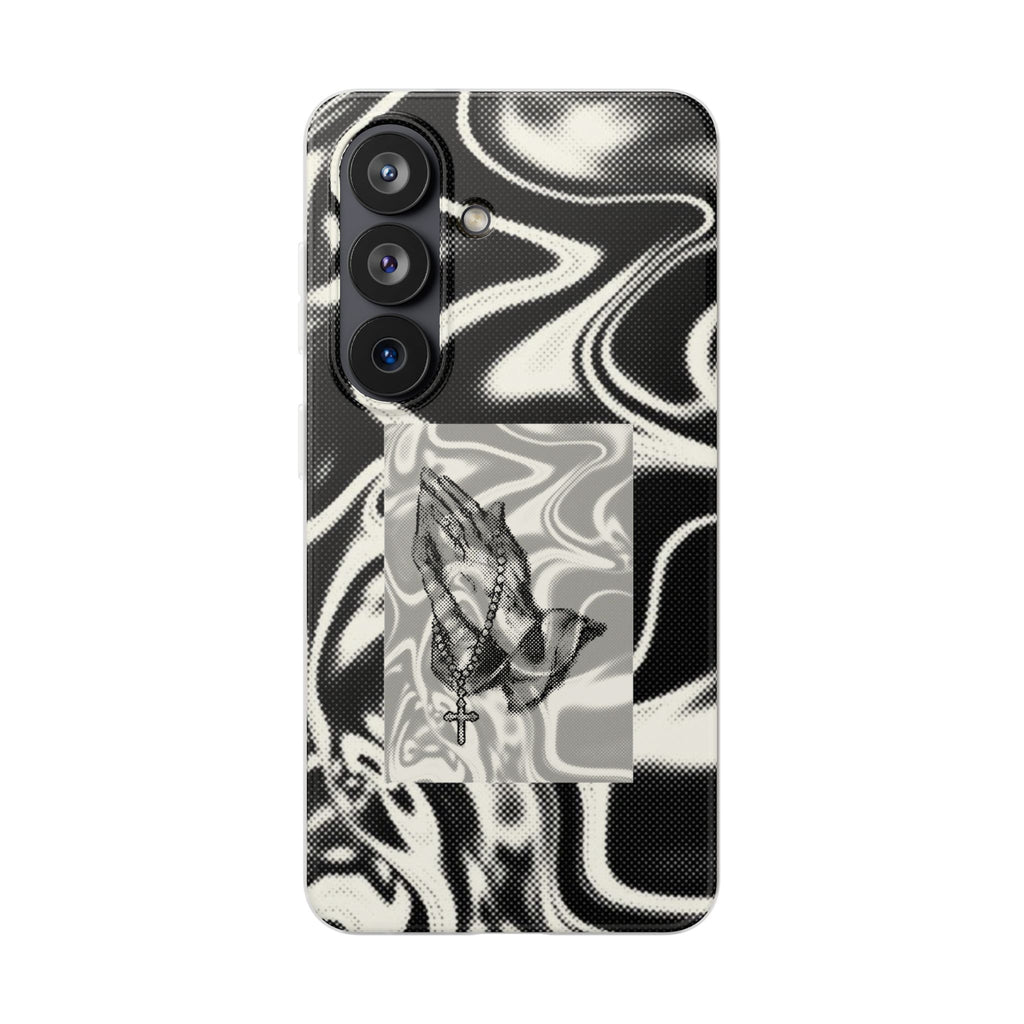 Praying Hands Black & White Phone Case