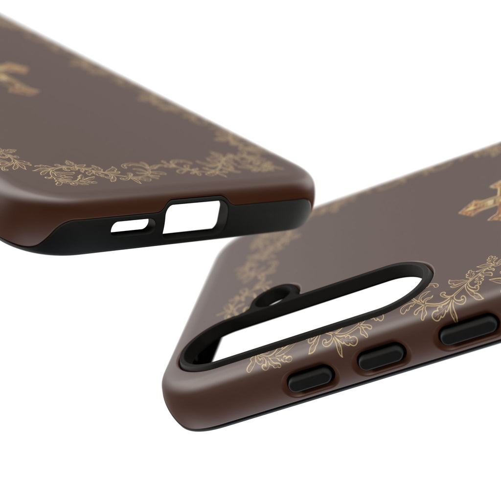Gold Cross Bible – Christian Tough Phone Case