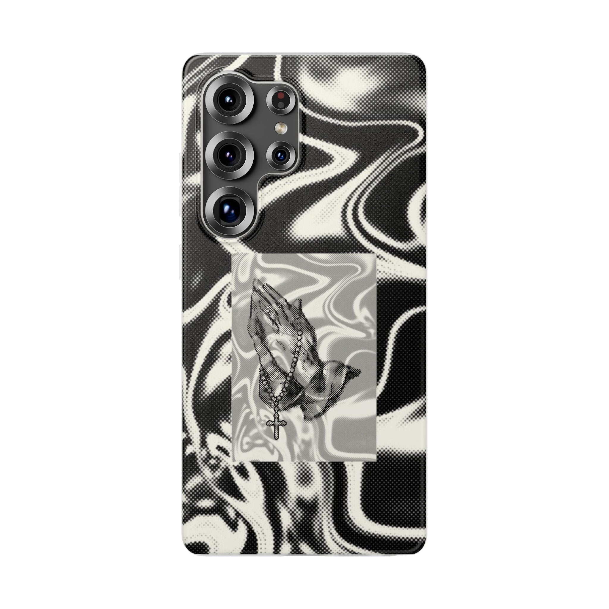Praying Hands Black & White Phone Case