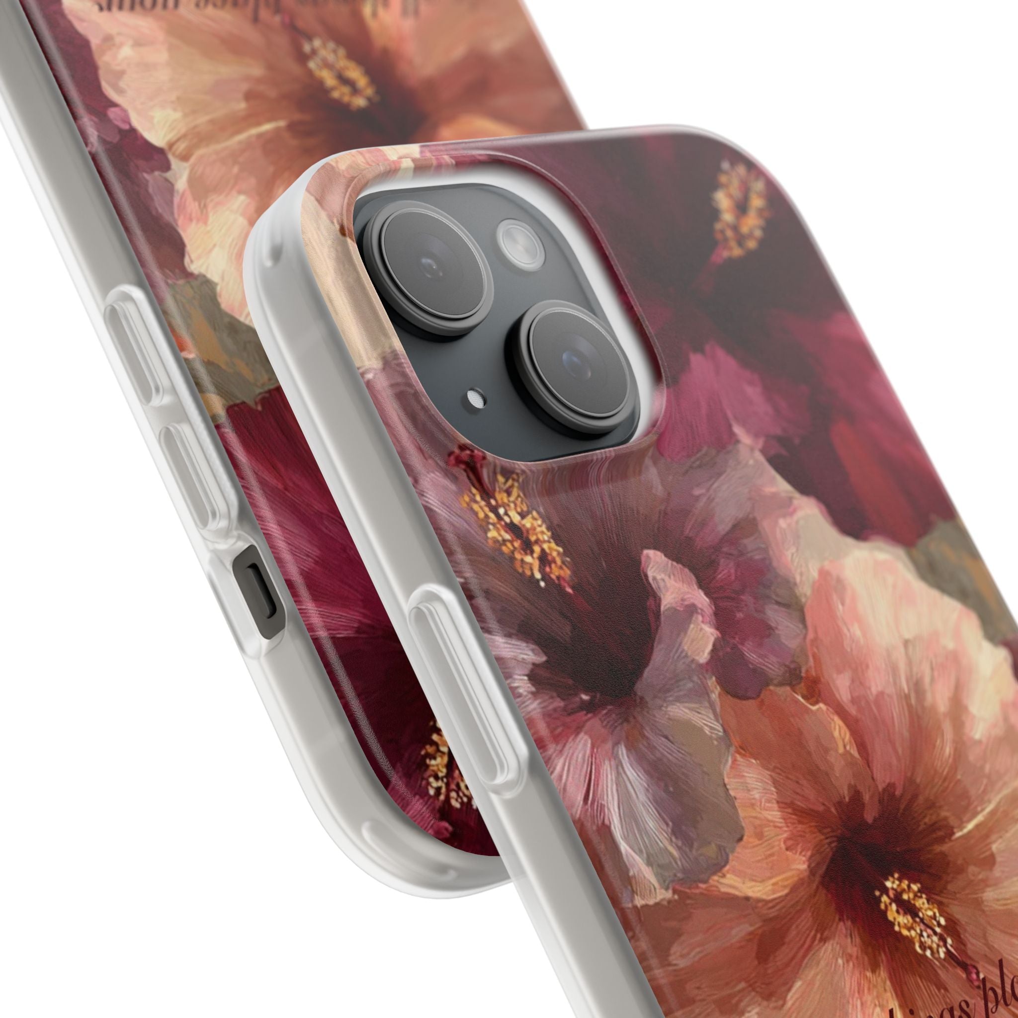 Faith Floral Phone Case – Inspirational Hibiscus Art Protective Cover