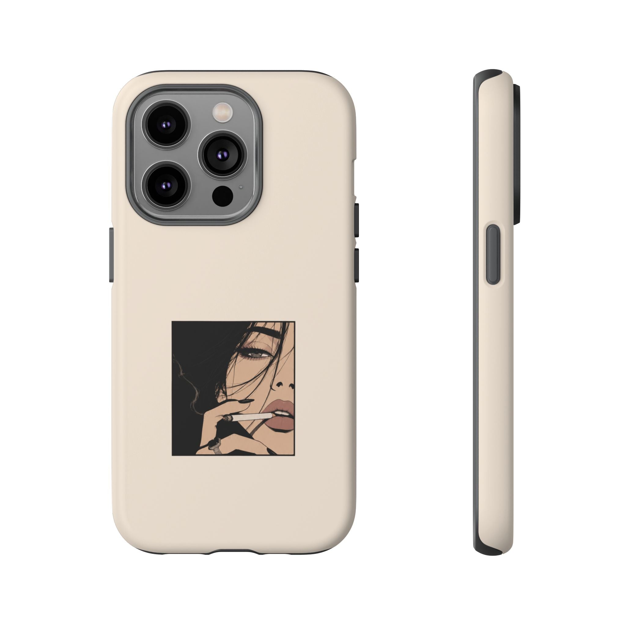 Minimalist Femme Portrait Protective Phone Case