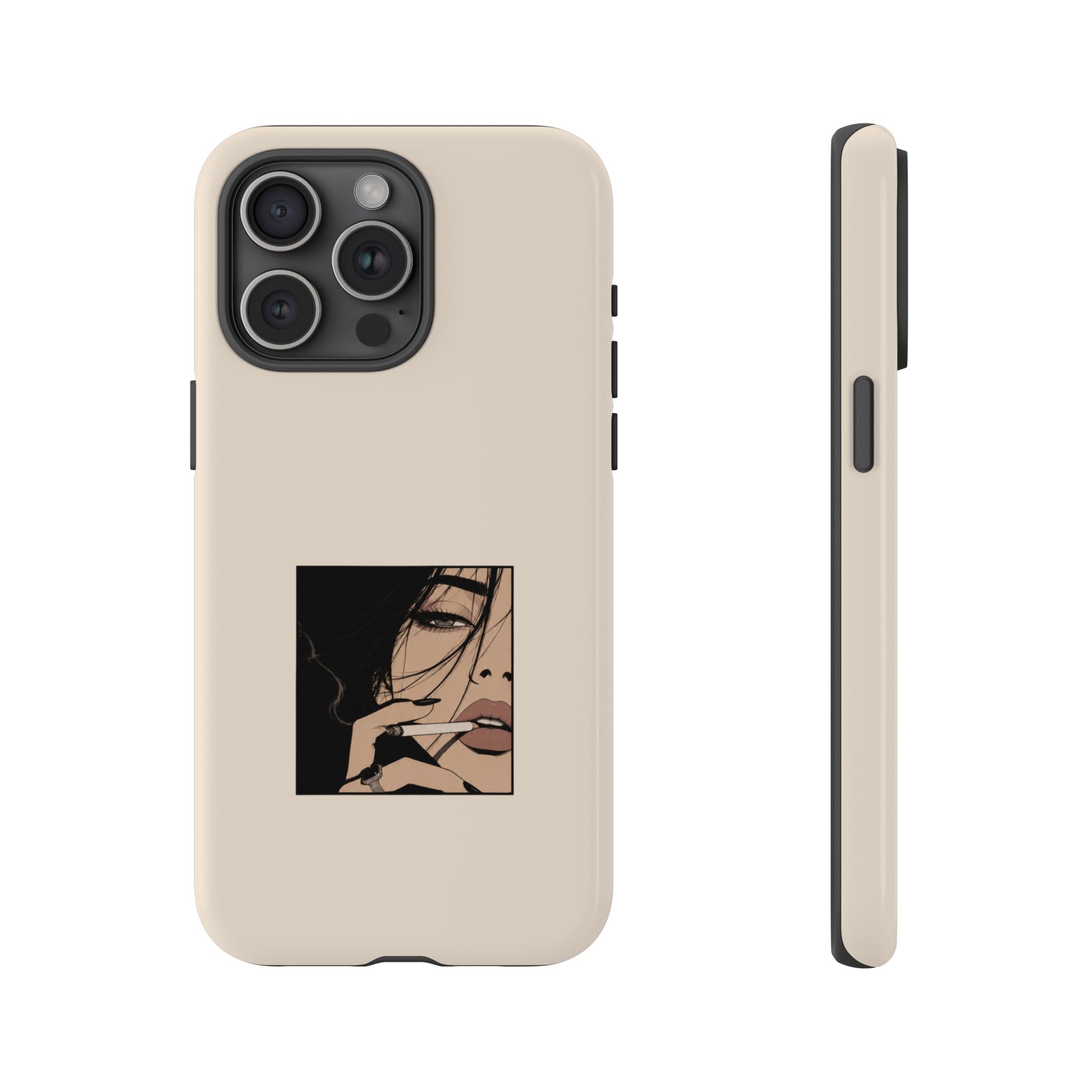 Minimalist Femme Portrait Protective Phone Case