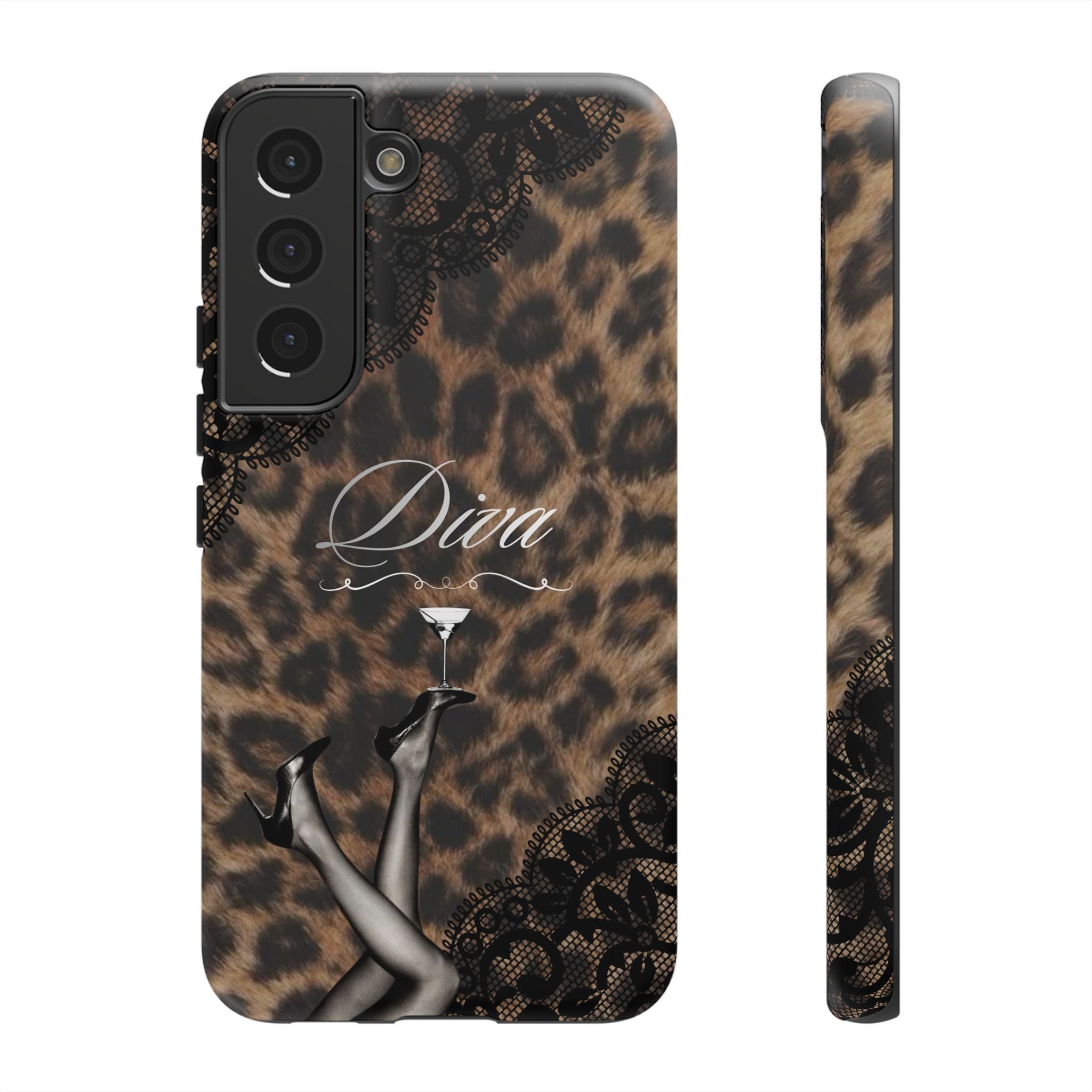 Leopard Lace 'Diva' Tough Phone Case