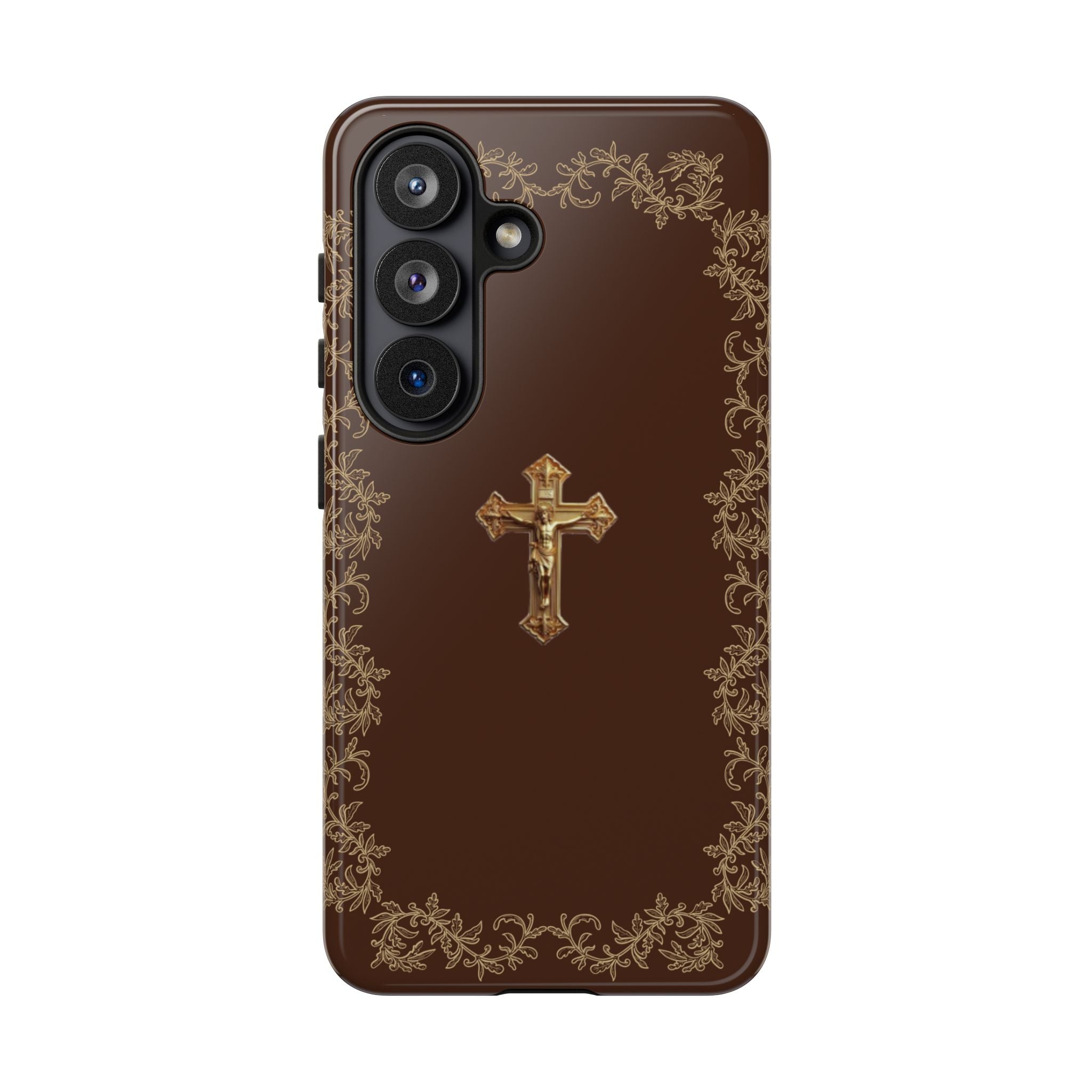 Gold Cross Bible – Christian Tough Phone Case