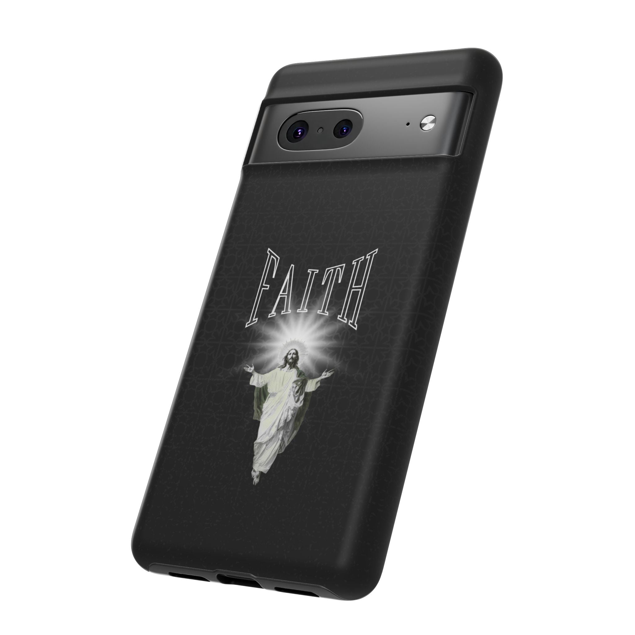 Faith Phone Case — Religious Jesus Graphic Tough Phone Cover