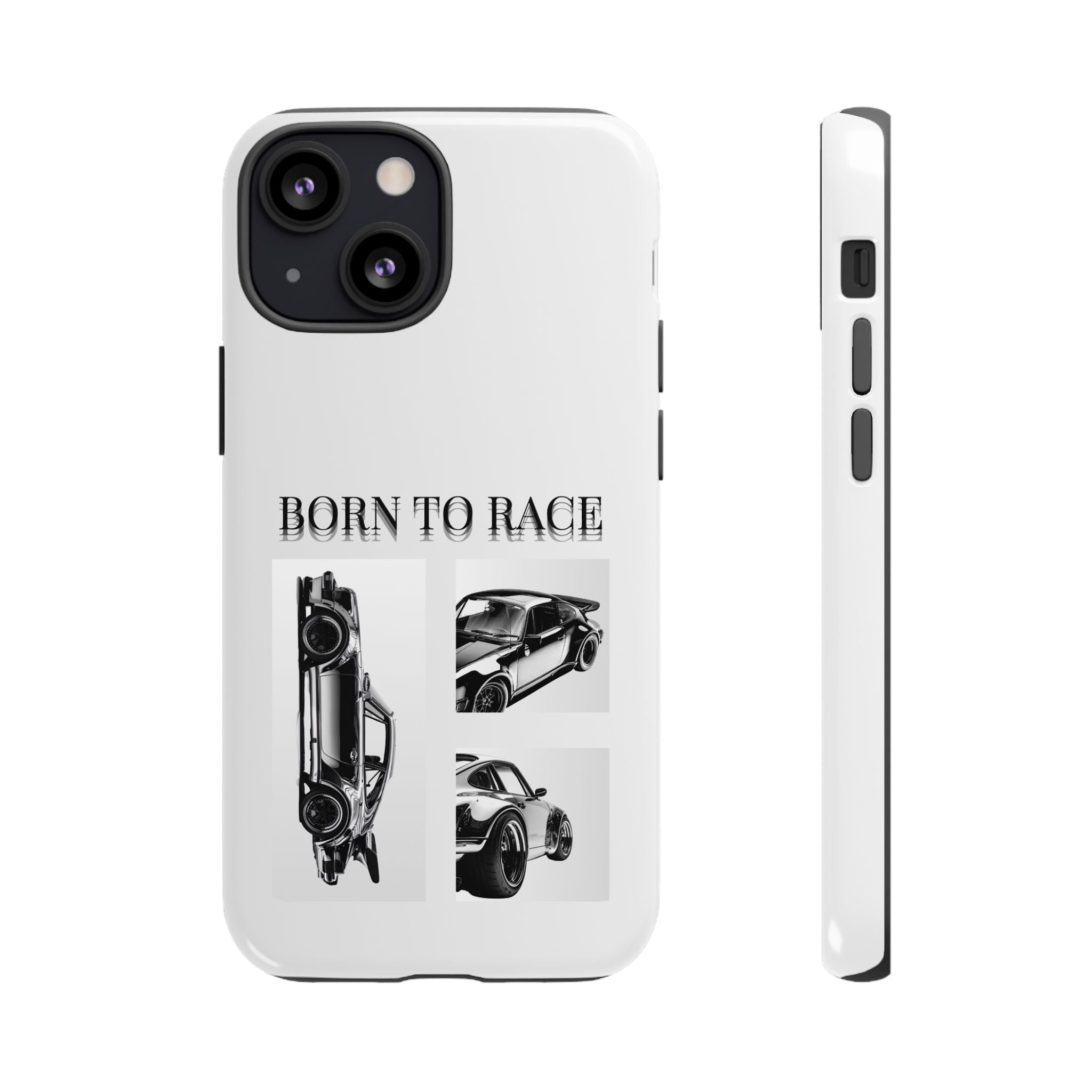 Phone Case - "Born to Race" Vintage Car Racing Graphic