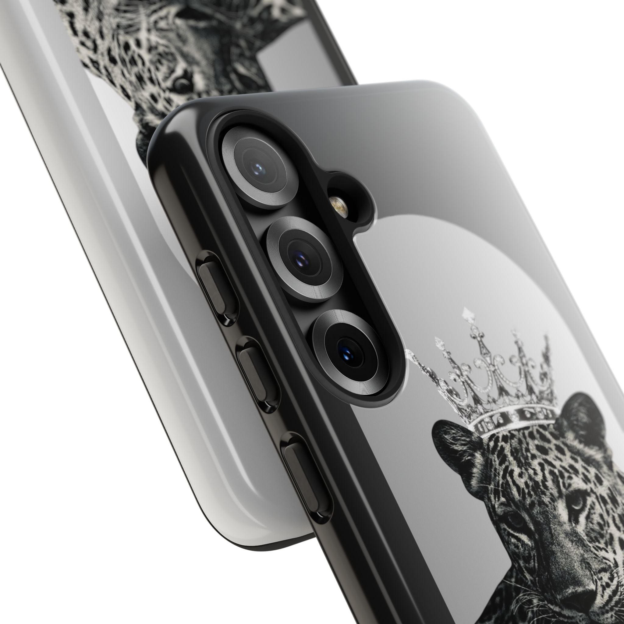 Leopard Crown Phone Case — "You Are Enough" Inspirational Protective Cover