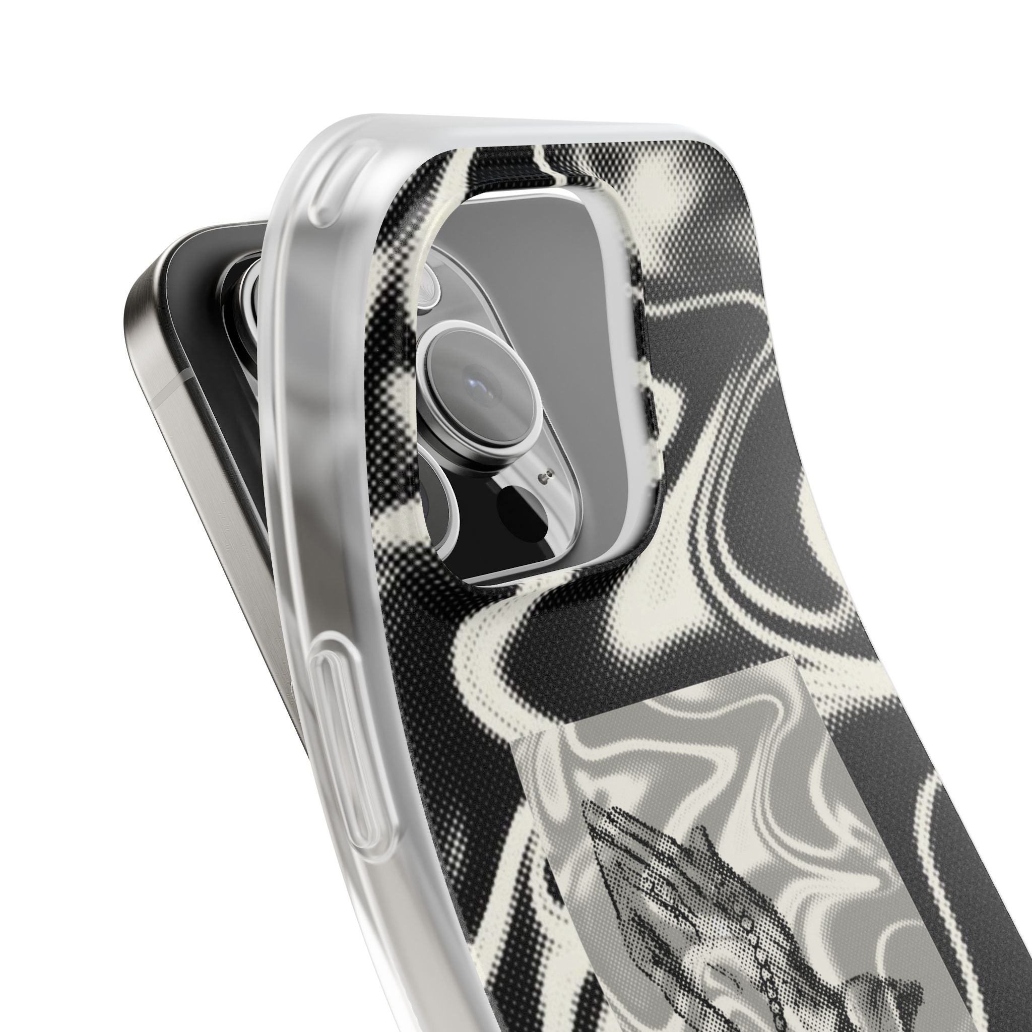 Praying Hands Black & White Phone Case