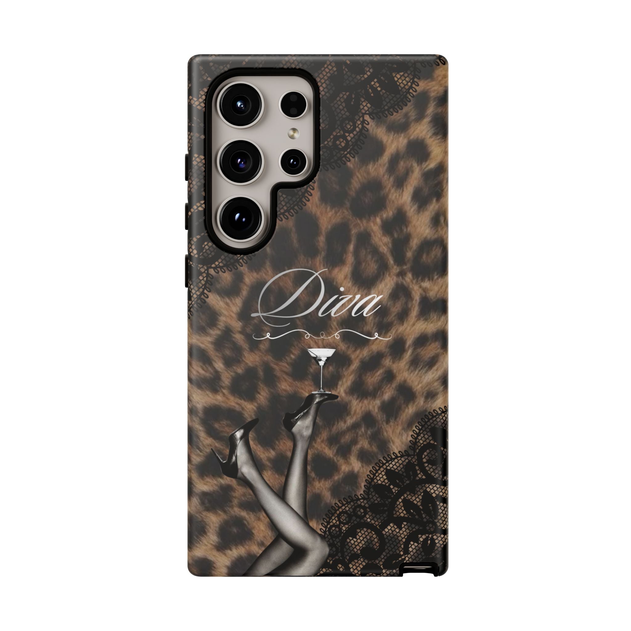 Leopard Lace 'Diva' Tough Phone Case
