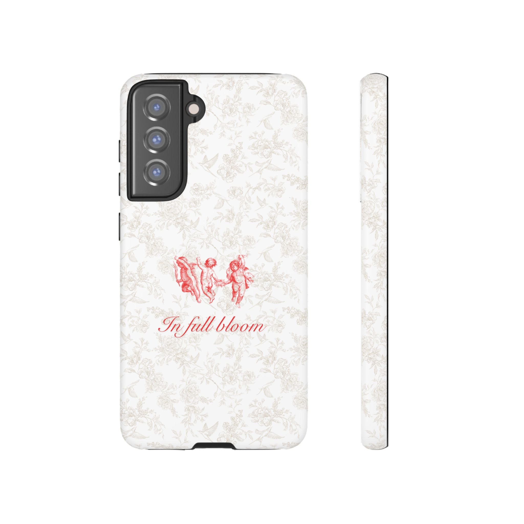 Vintage Floral Phone Case — "In Full Bloom" Tough Case