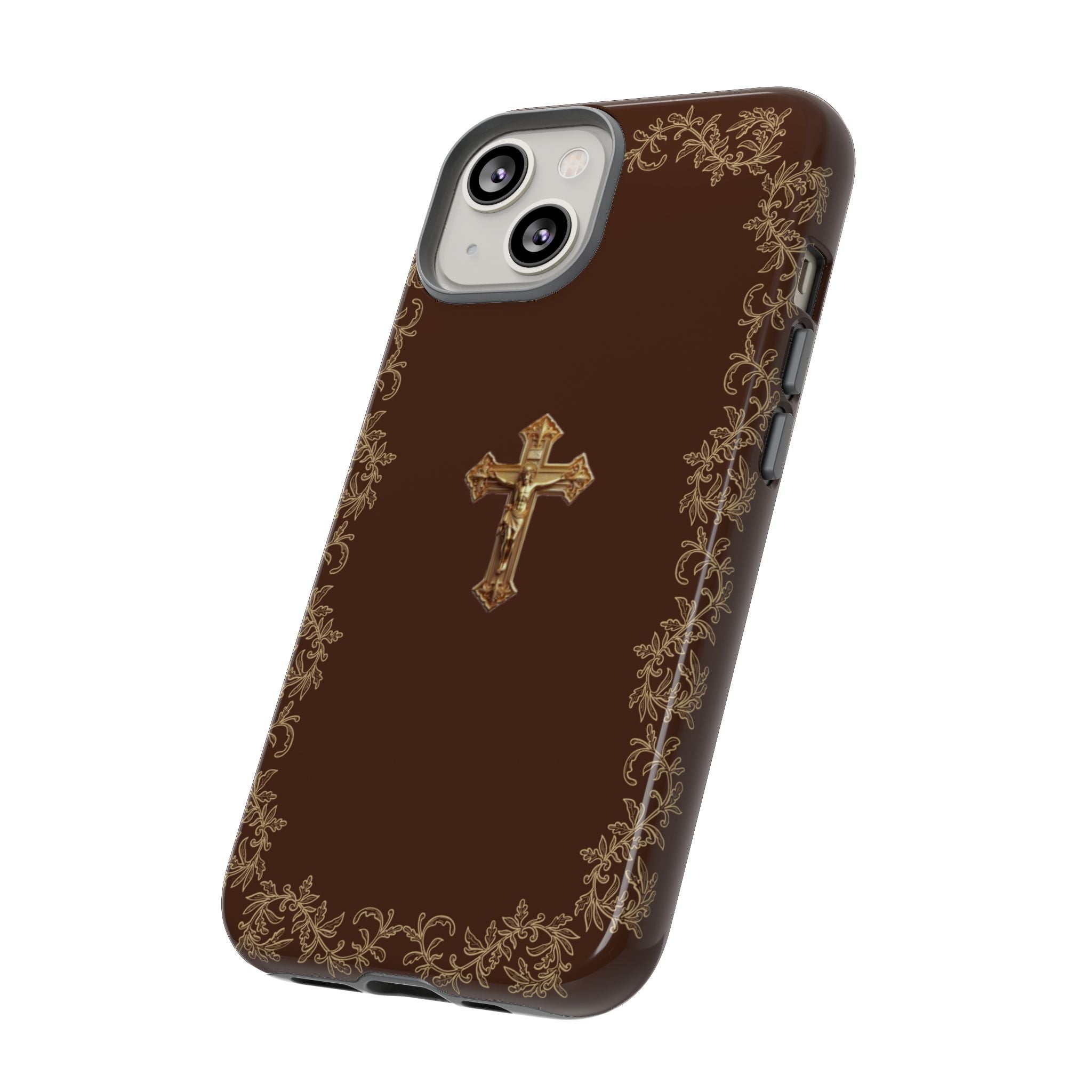 Gold Cross Bible – Christian Tough Phone Case