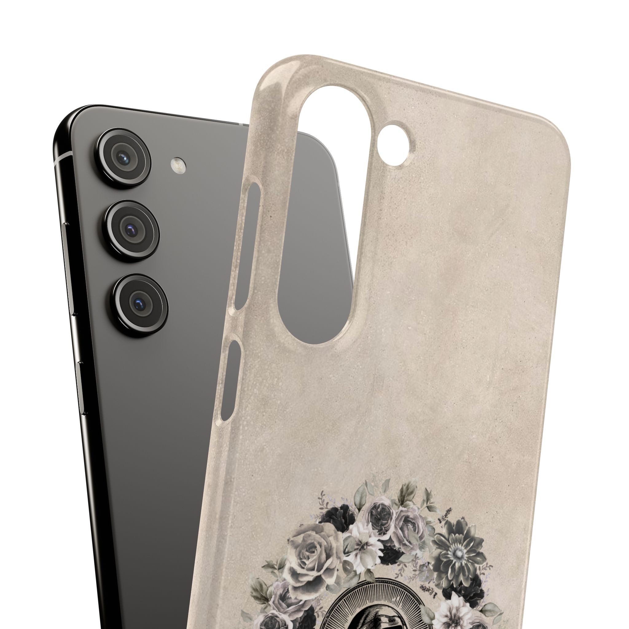 Vintage Madonna Floral Phone Case — Religious iPhone Snap Case