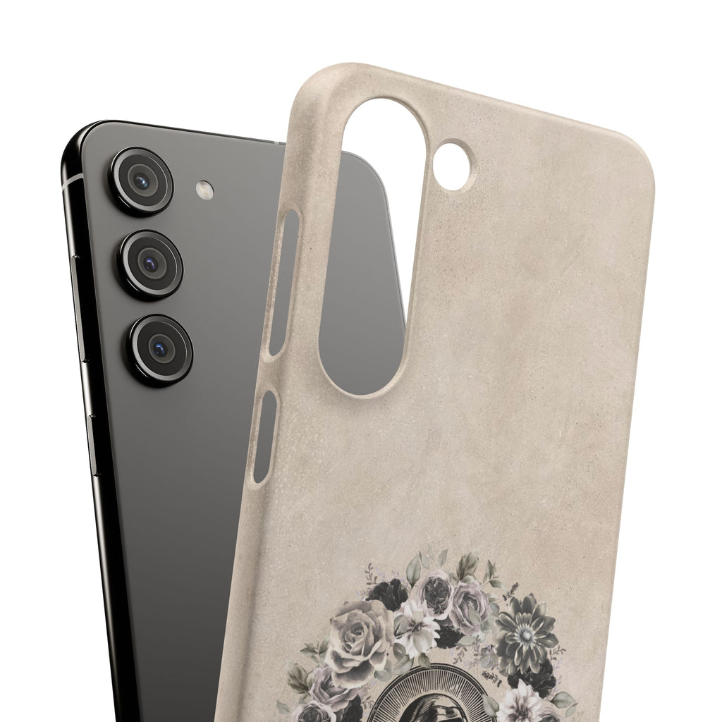 Vintage Madonna Floral Phone Case — Religious iPhone Snap Case