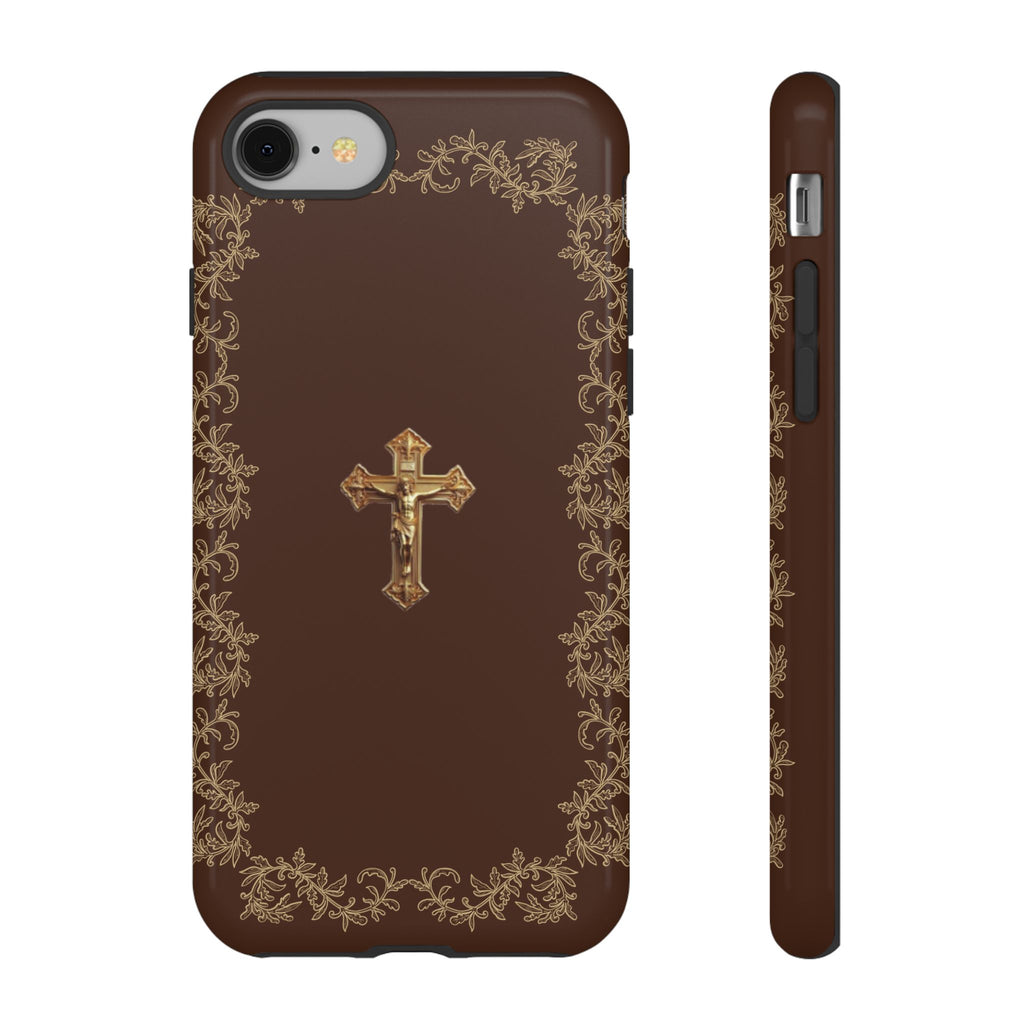 Gold Cross Bible - Christian Tough Phone Case