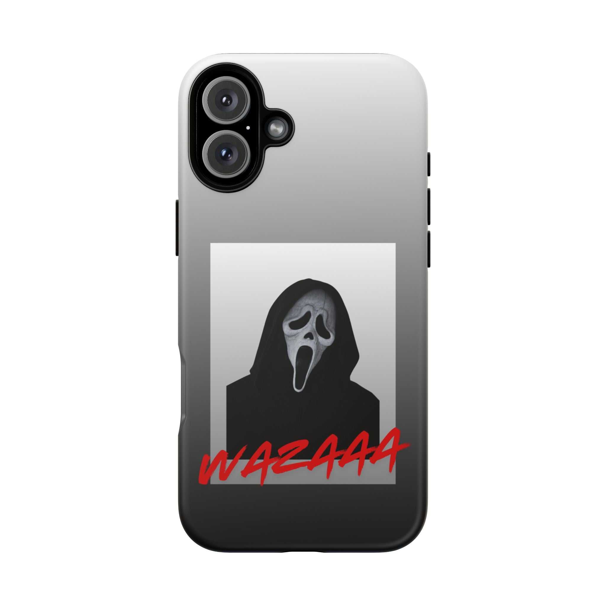 Scream Mask Phone Case – 'WAZAAA' Horror Movie Protective Cover