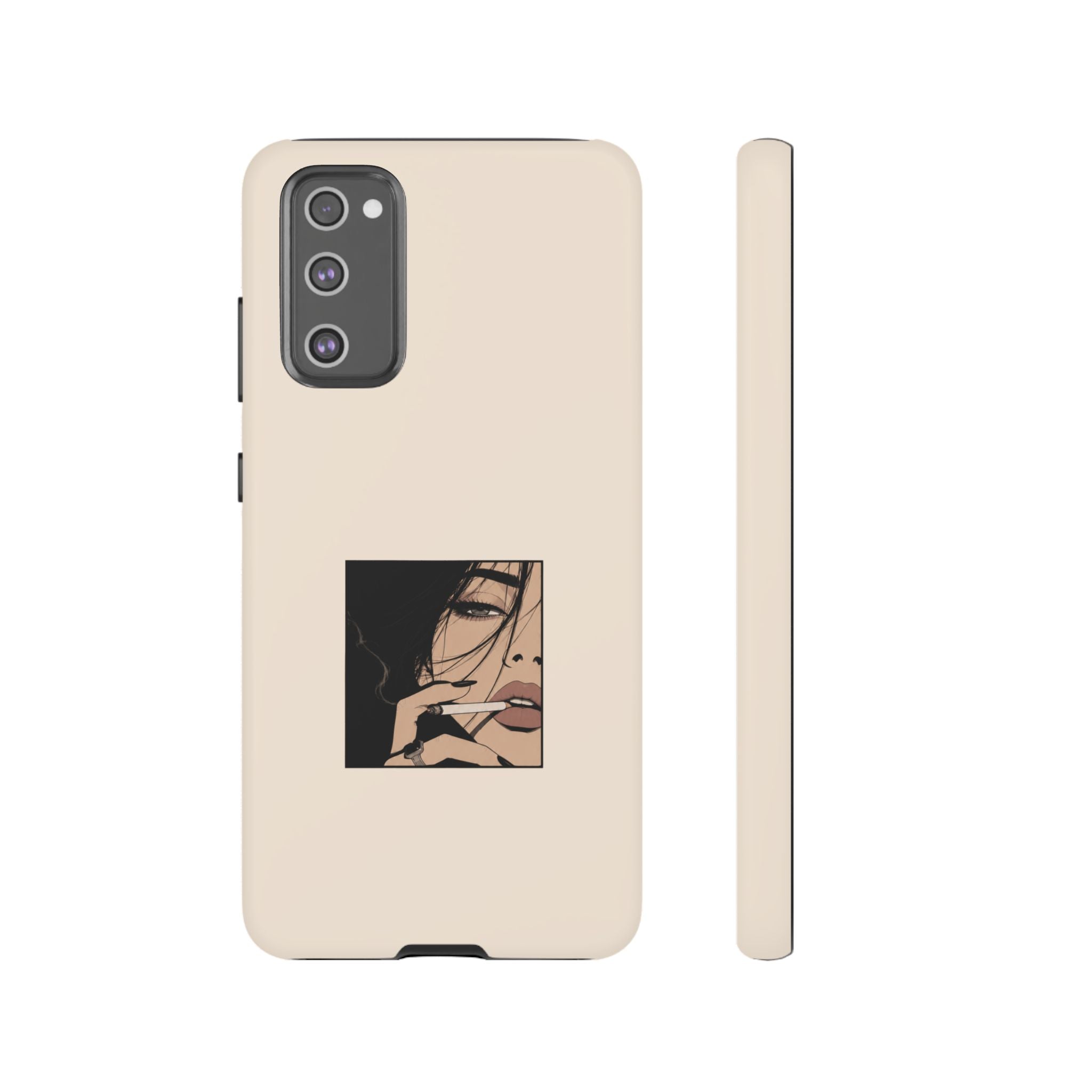 Minimalist Femme Portrait Protective Phone Case