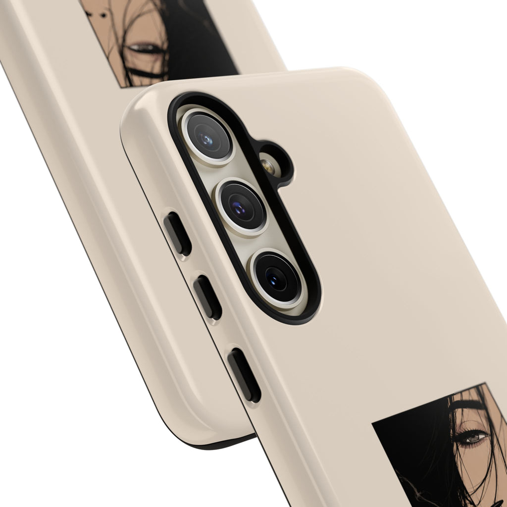 Minimalist Femme Portrait Protective Phone Case