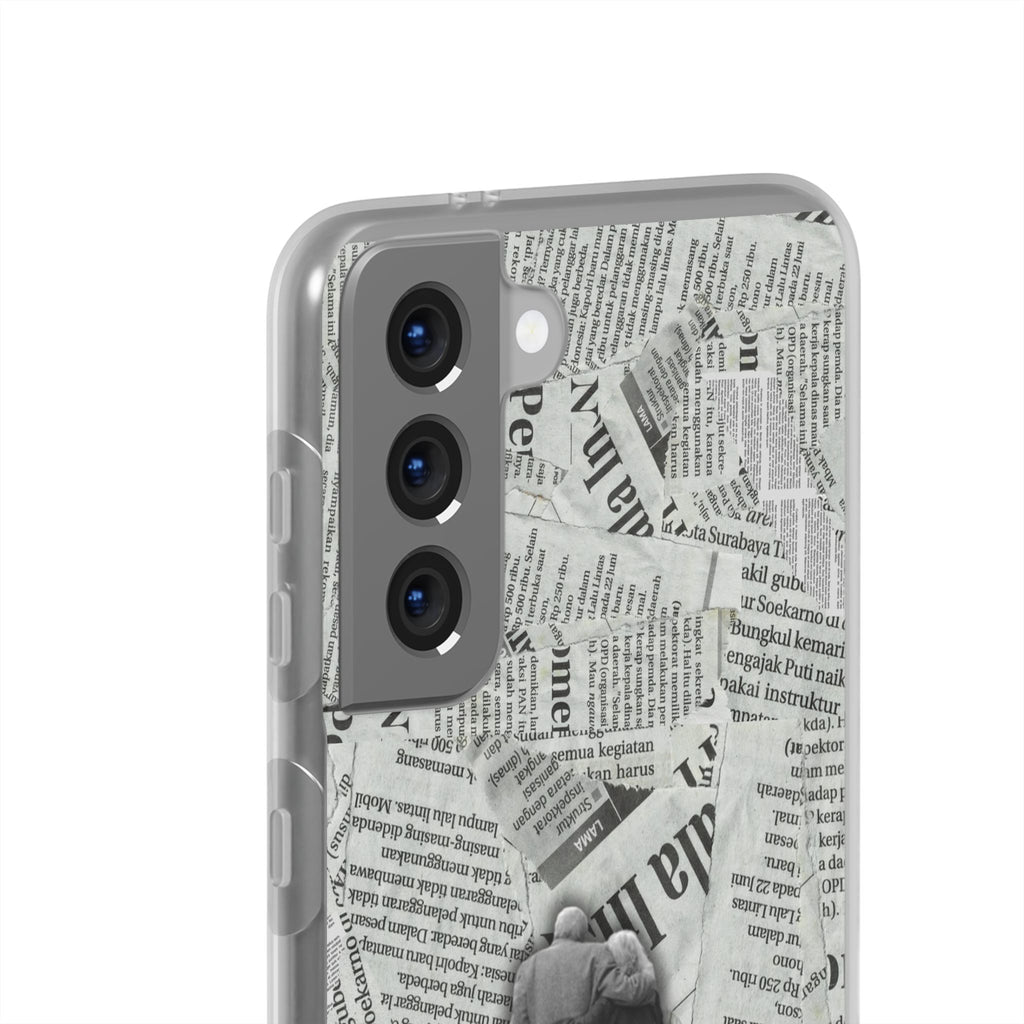 Newspaper Collage 'Until The End' Phone Case - Romantic Vintage iPhone Cover