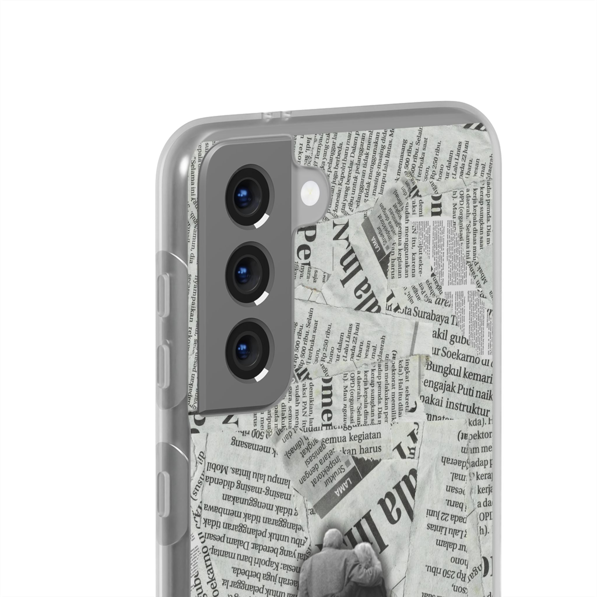 Newspaper Collage 'Until The End' Phone Case - Romantic Vintage iPhone Cover