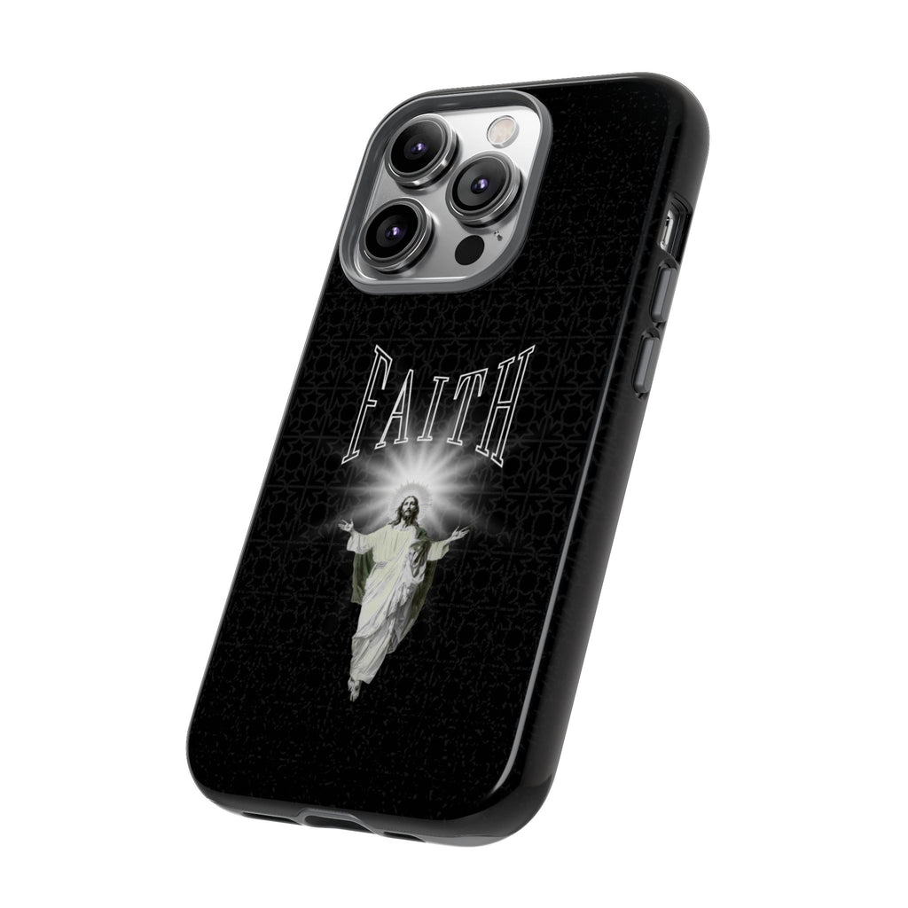 Faith Phone Case — Religious Jesus Graphic Tough Phone Cover