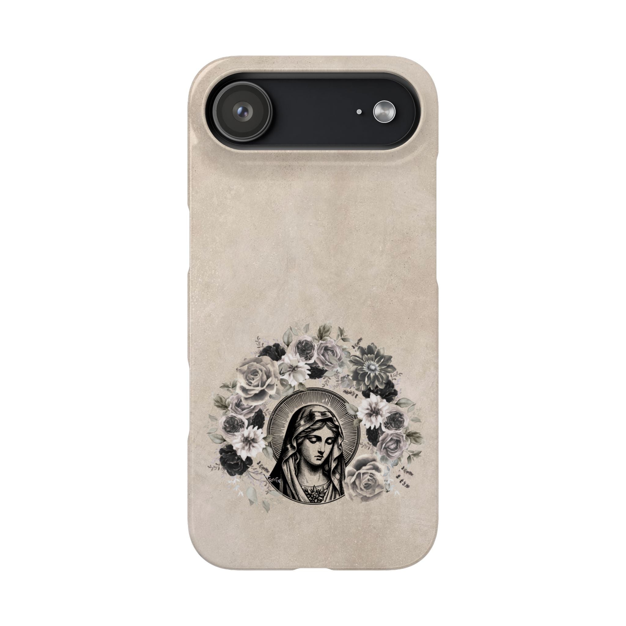 Vintage Madonna Floral Phone Case — Religious iPhone Snap Case