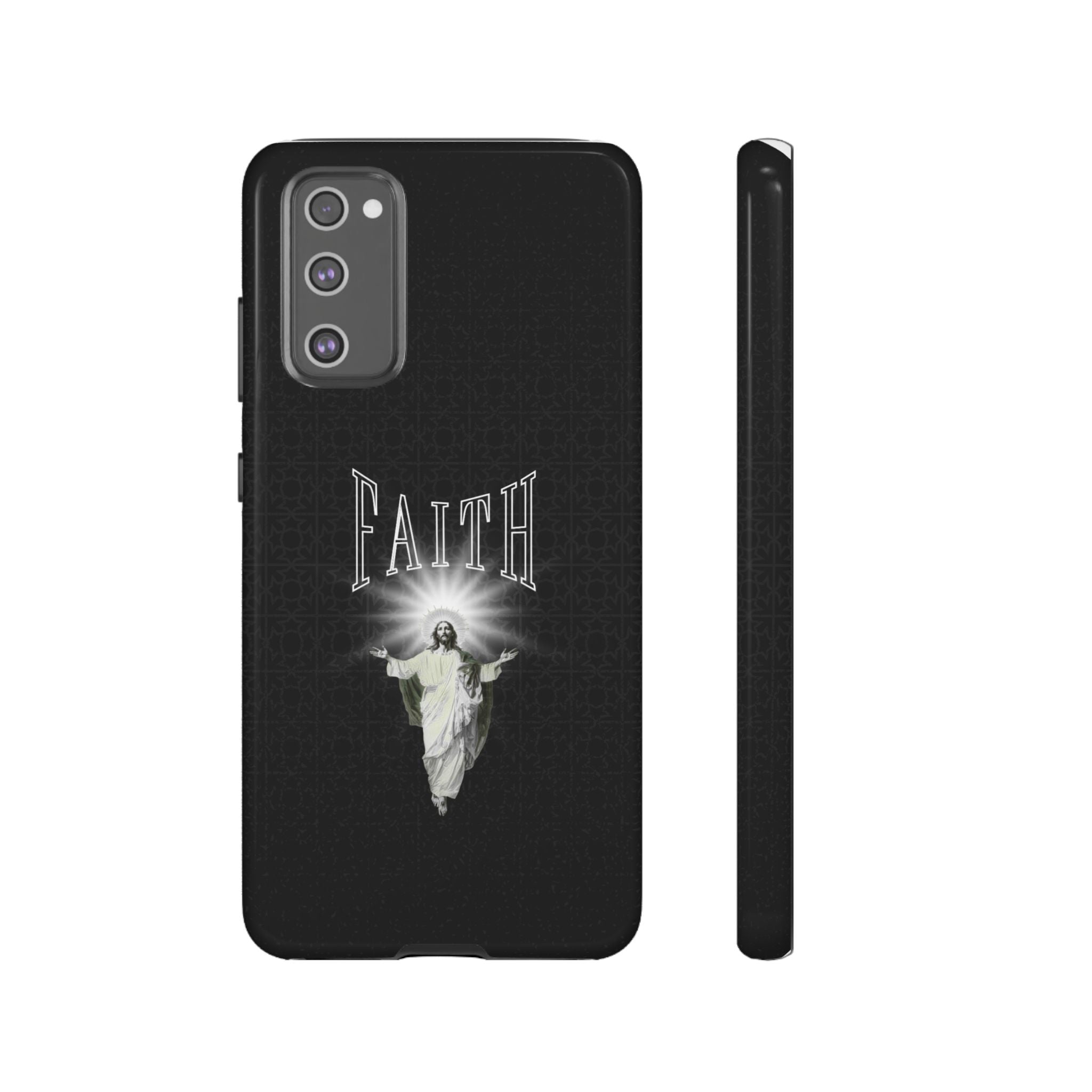 Faith Phone Case — Religious Jesus Graphic Tough Phone Cover