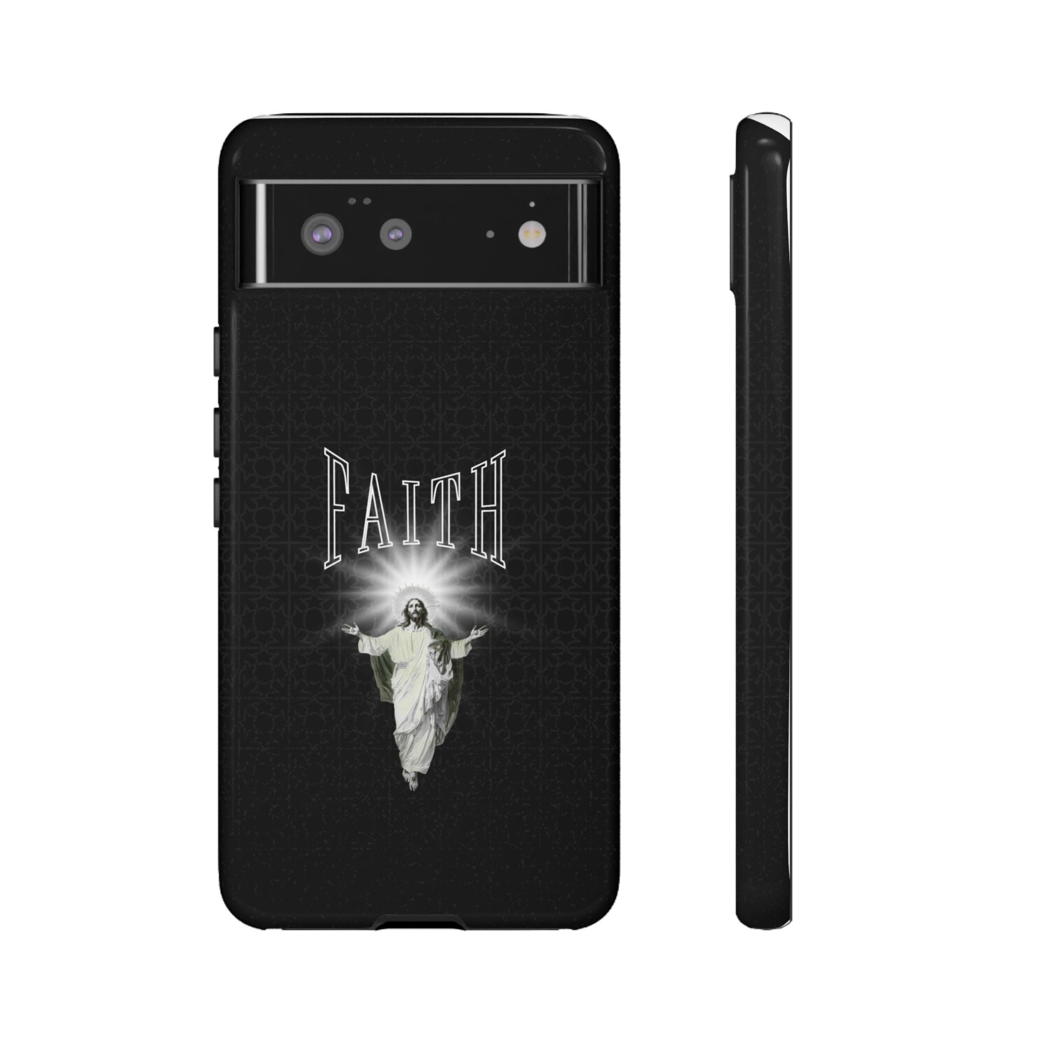 Faith Phone Case — Religious Jesus Graphic Tough Phone Cover
