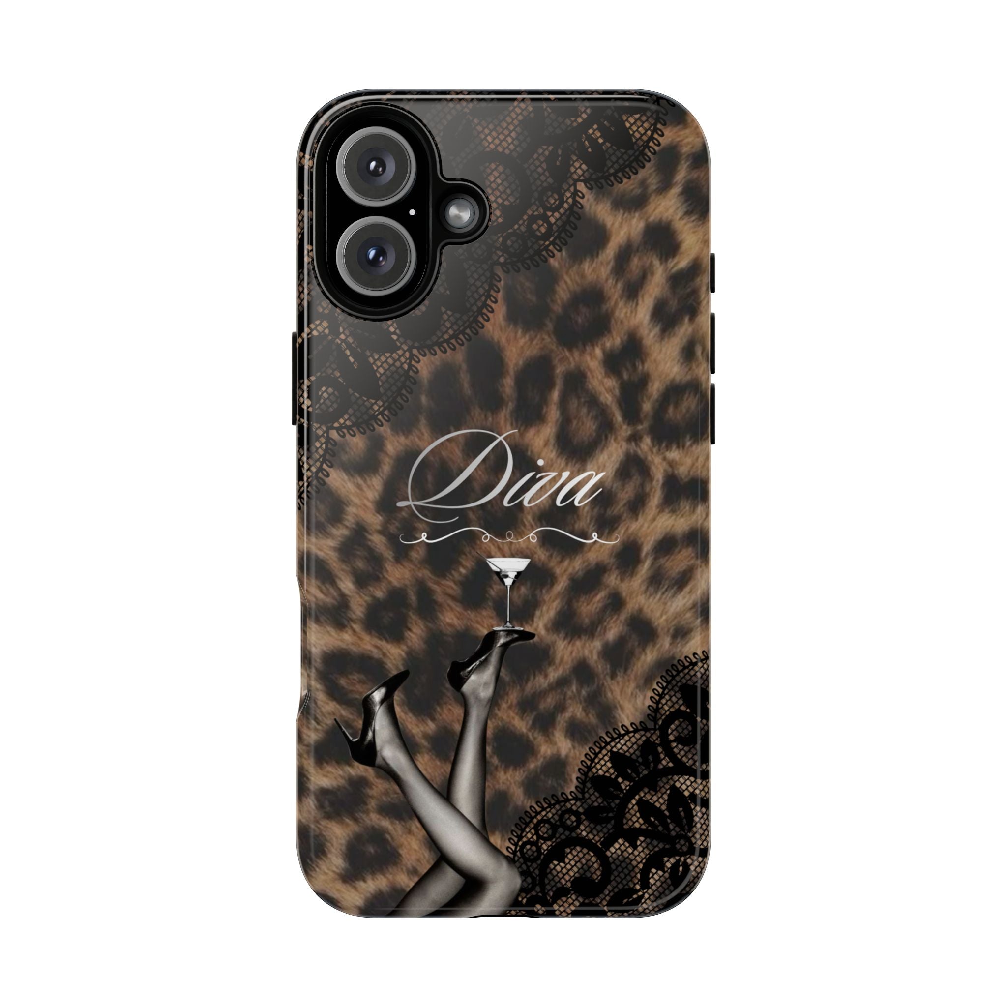 Leopard Lace 'Diva' Tough Phone Case