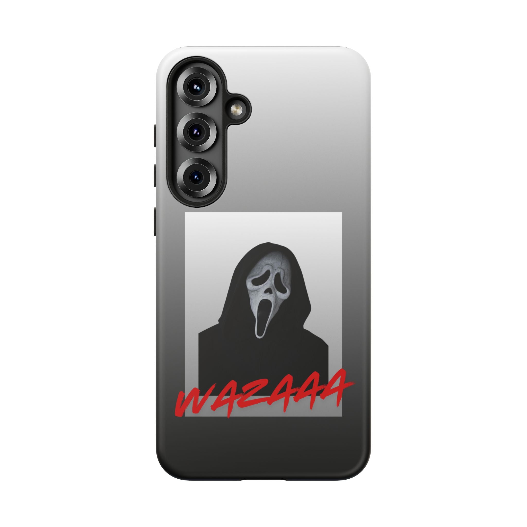 Scream Mask Phone Case – 'WAZAAA' Horror Movie Protective Cover
