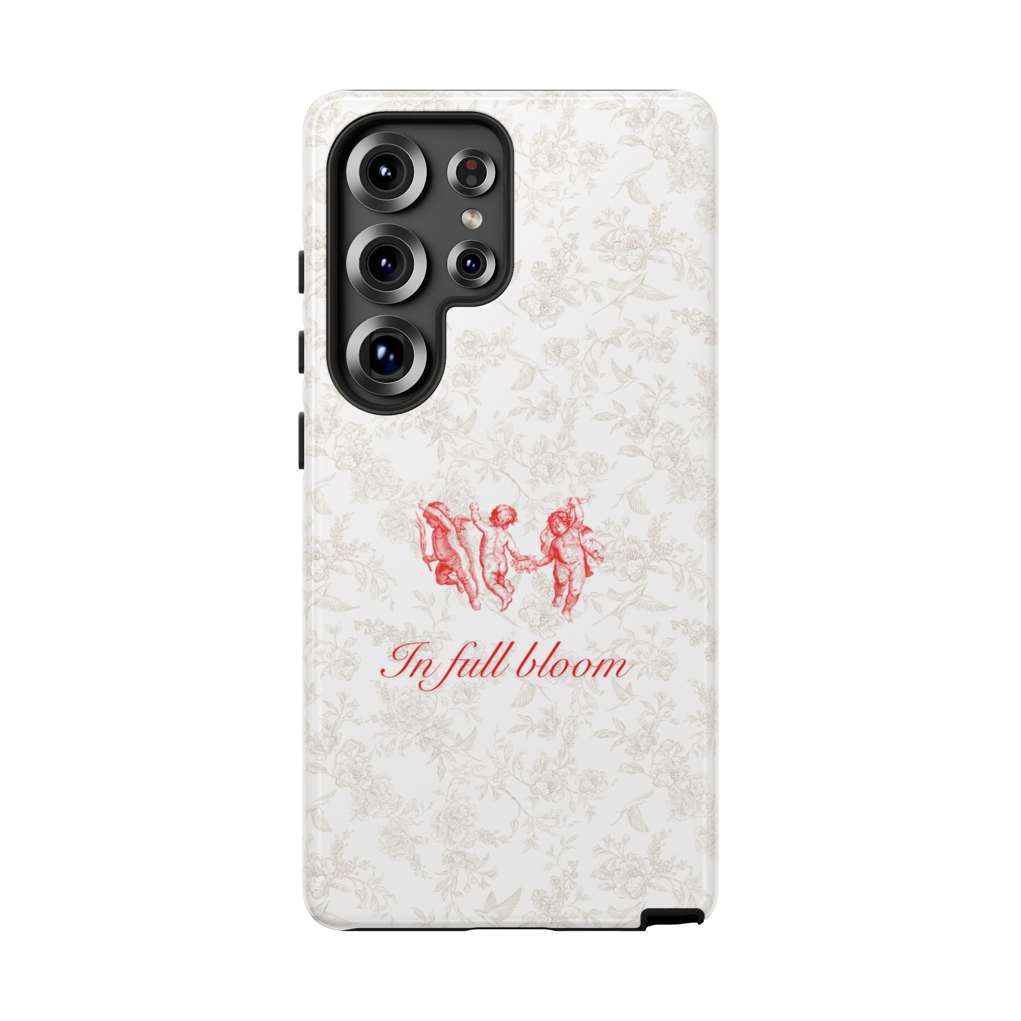 Vintage Floral Phone Case — "In Full Bloom" Tough Case
