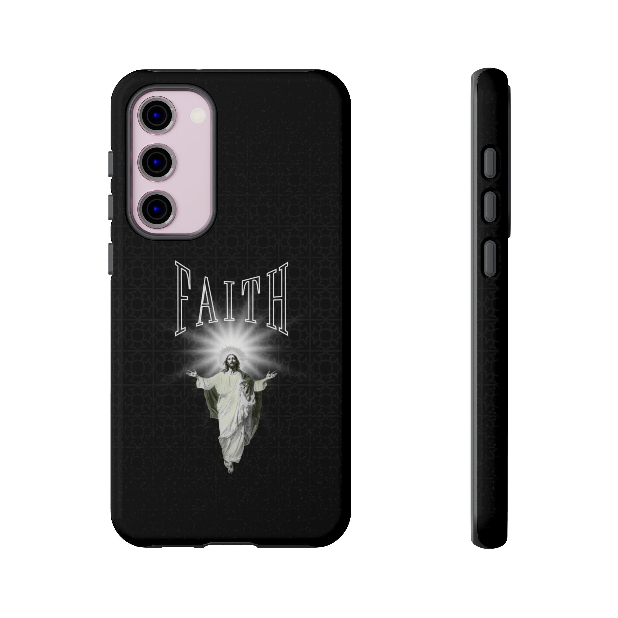 Faith Phone Case — Religious Jesus Graphic Tough Phone Cover