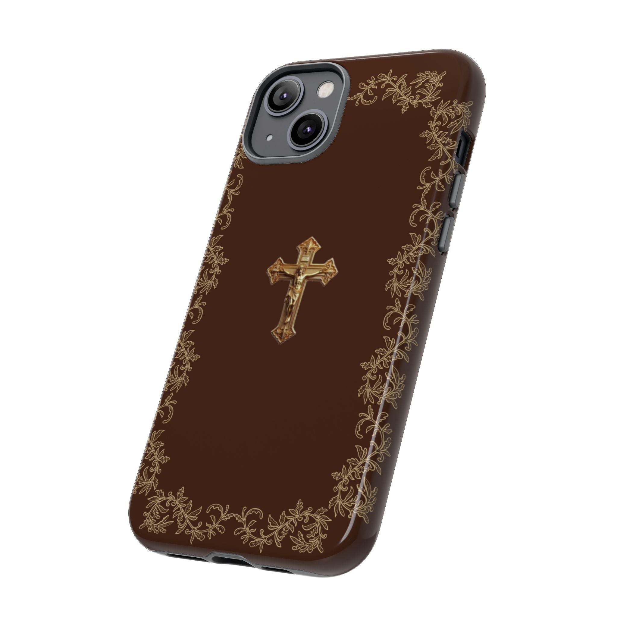 Gold Cross Bible – Christian Tough Phone Case