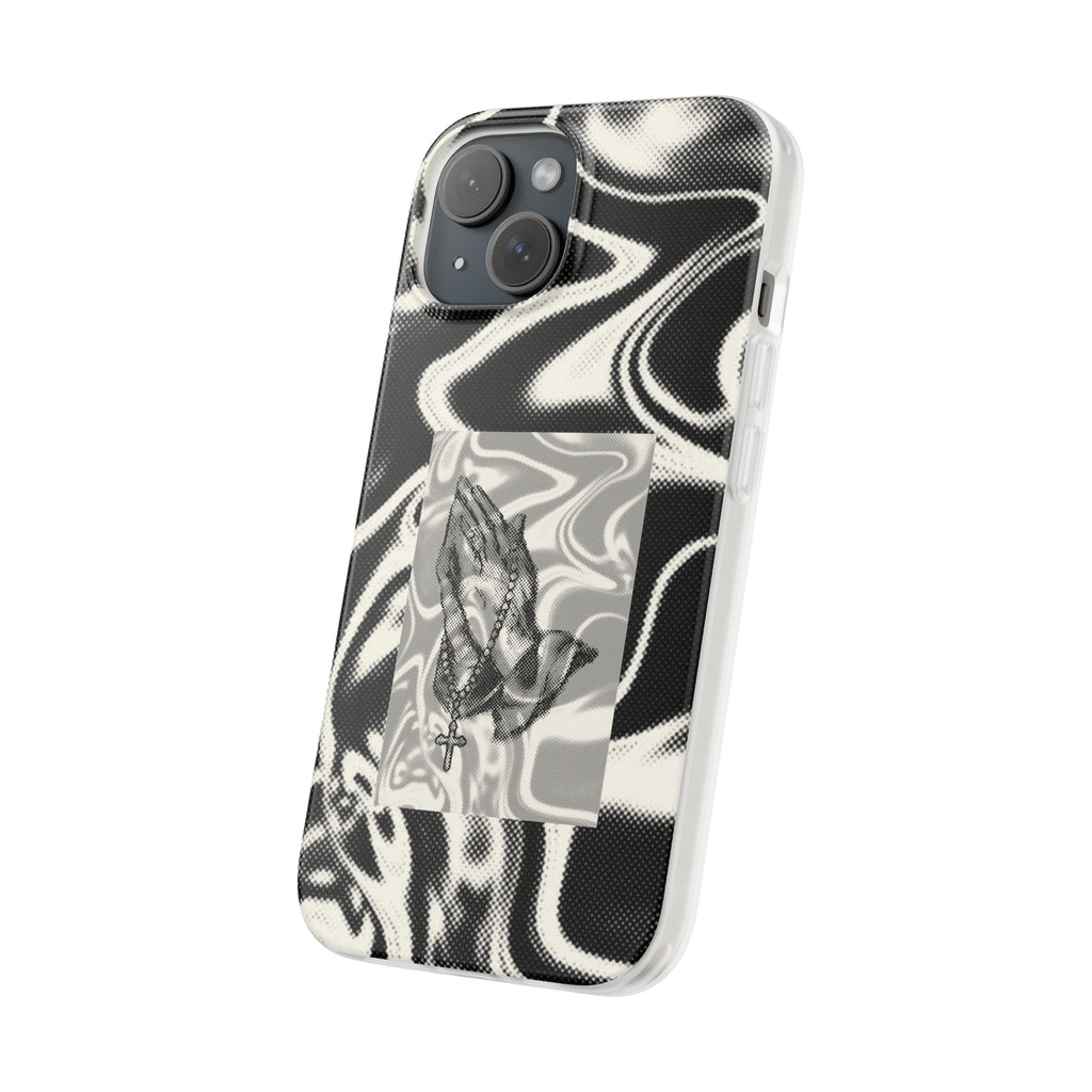 Praying Hands Black & White Phone Case