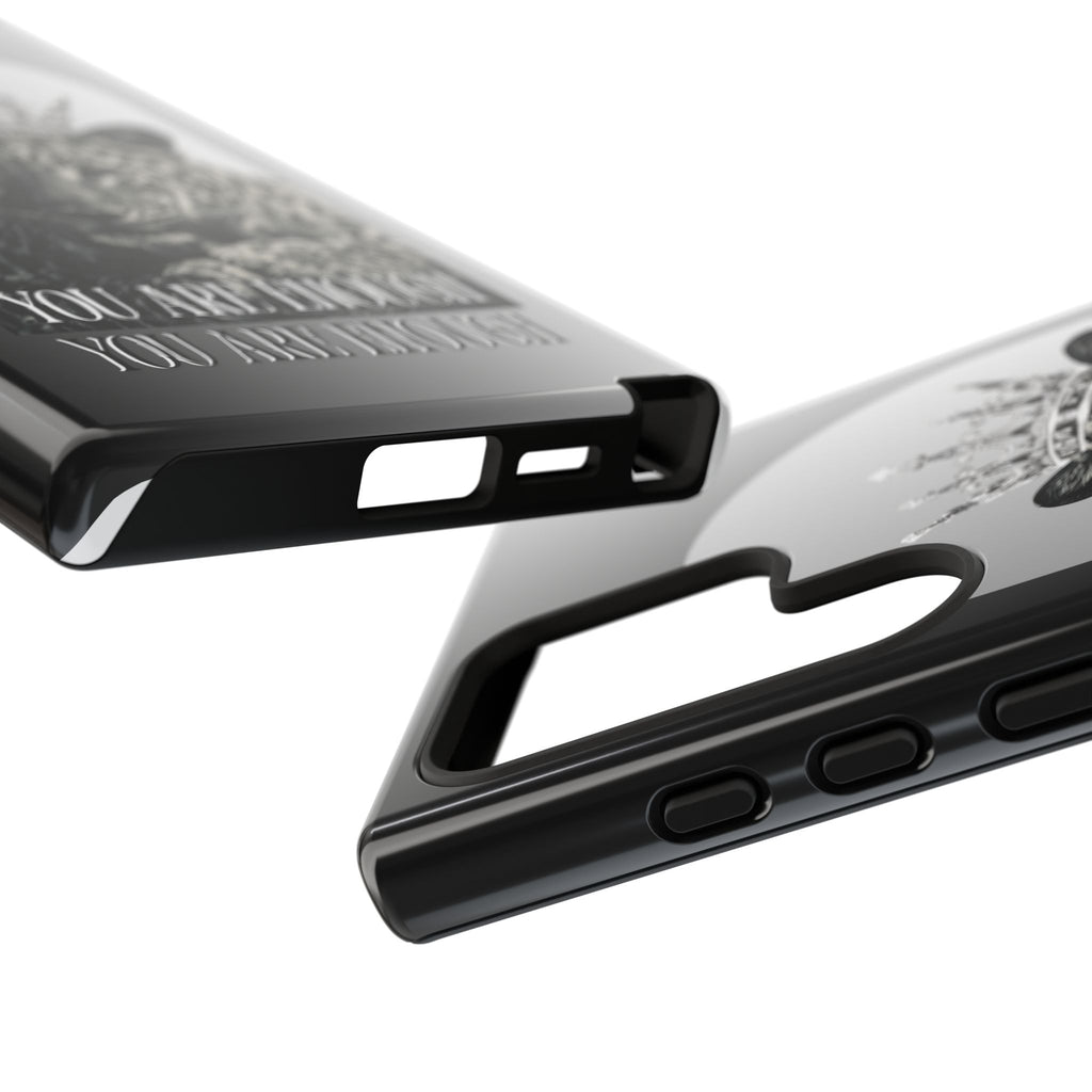Leopard Crown Phone Case — "You Are Enough" Inspirational Protective Cover