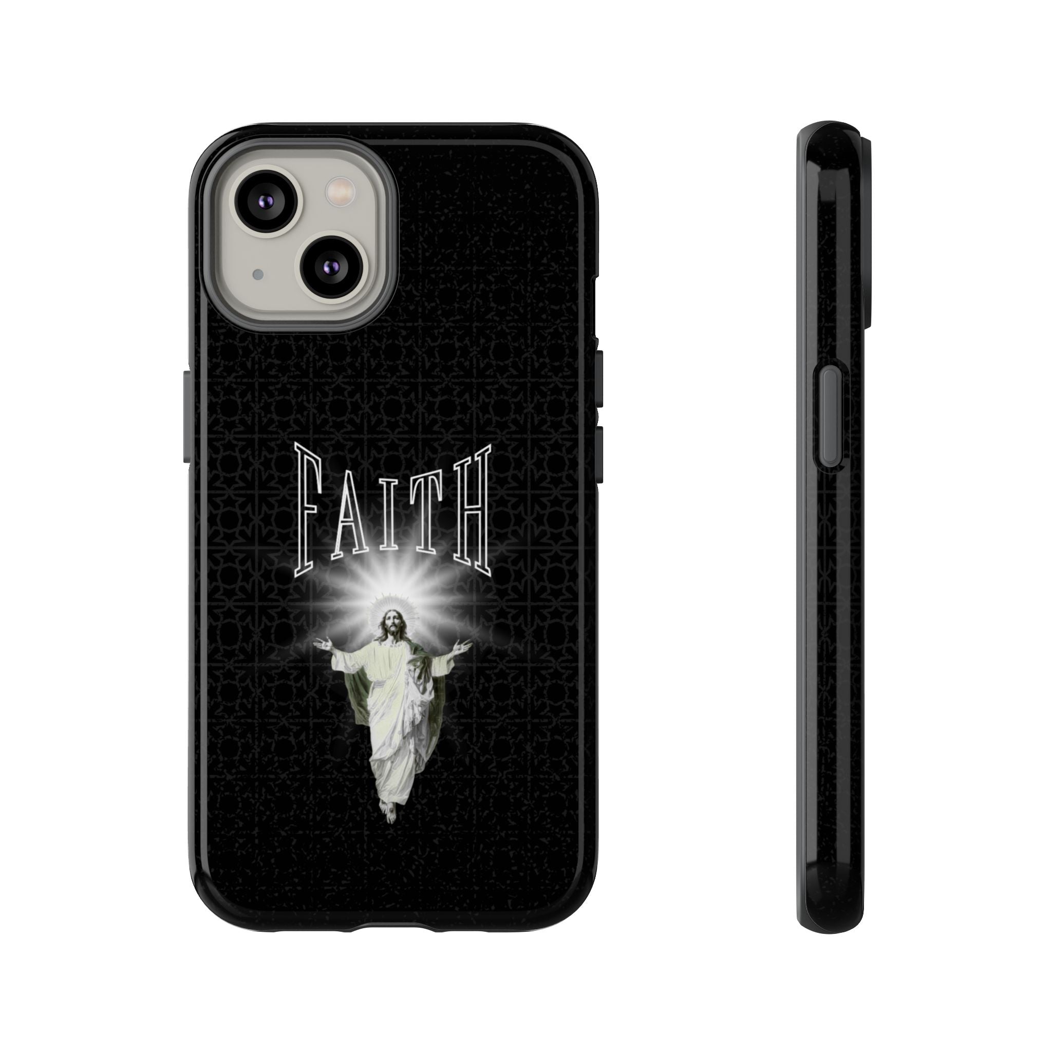 Faith Phone Case — Religious Jesus Graphic Tough Phone Cover