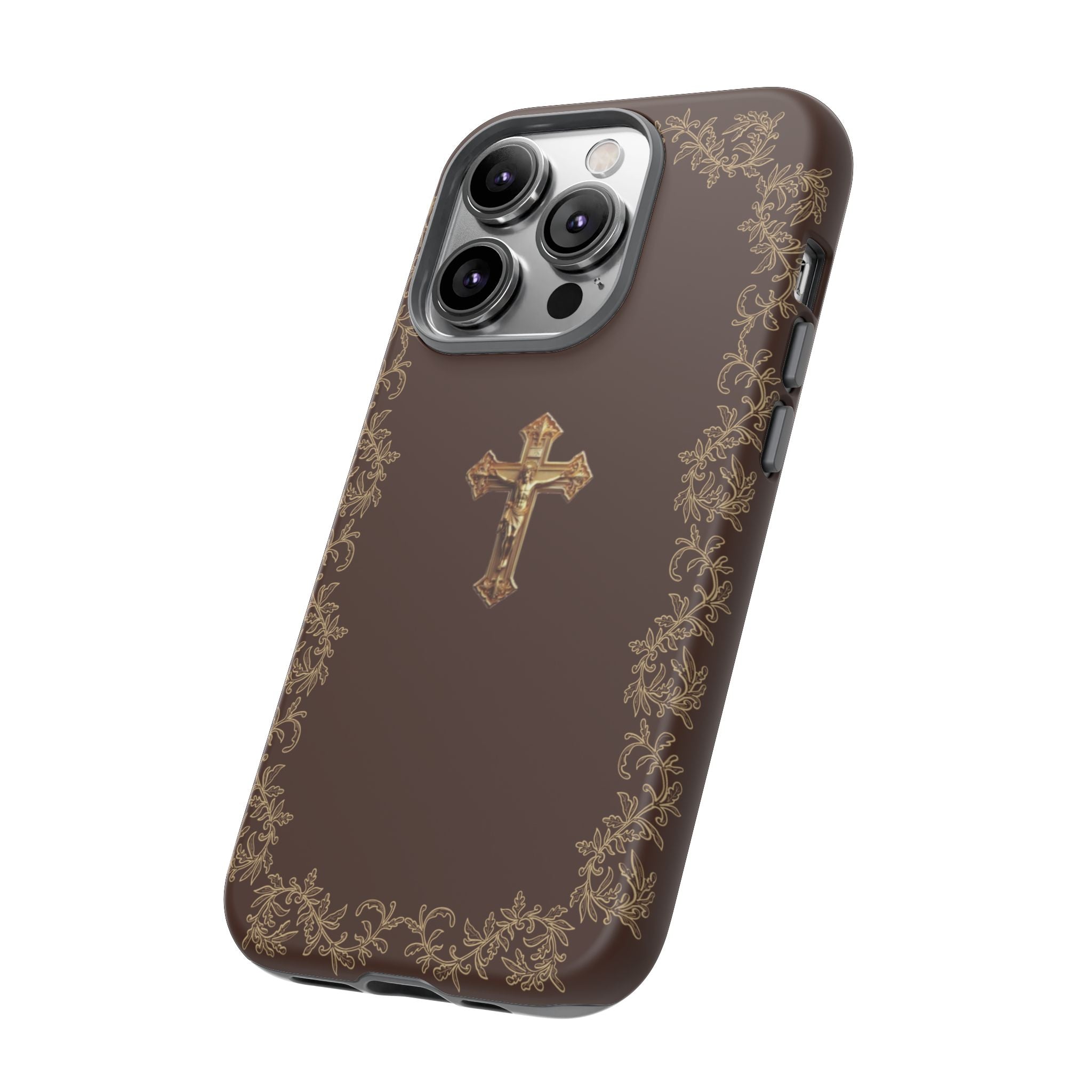 Gold Cross Bible – Christian Tough Phone Case