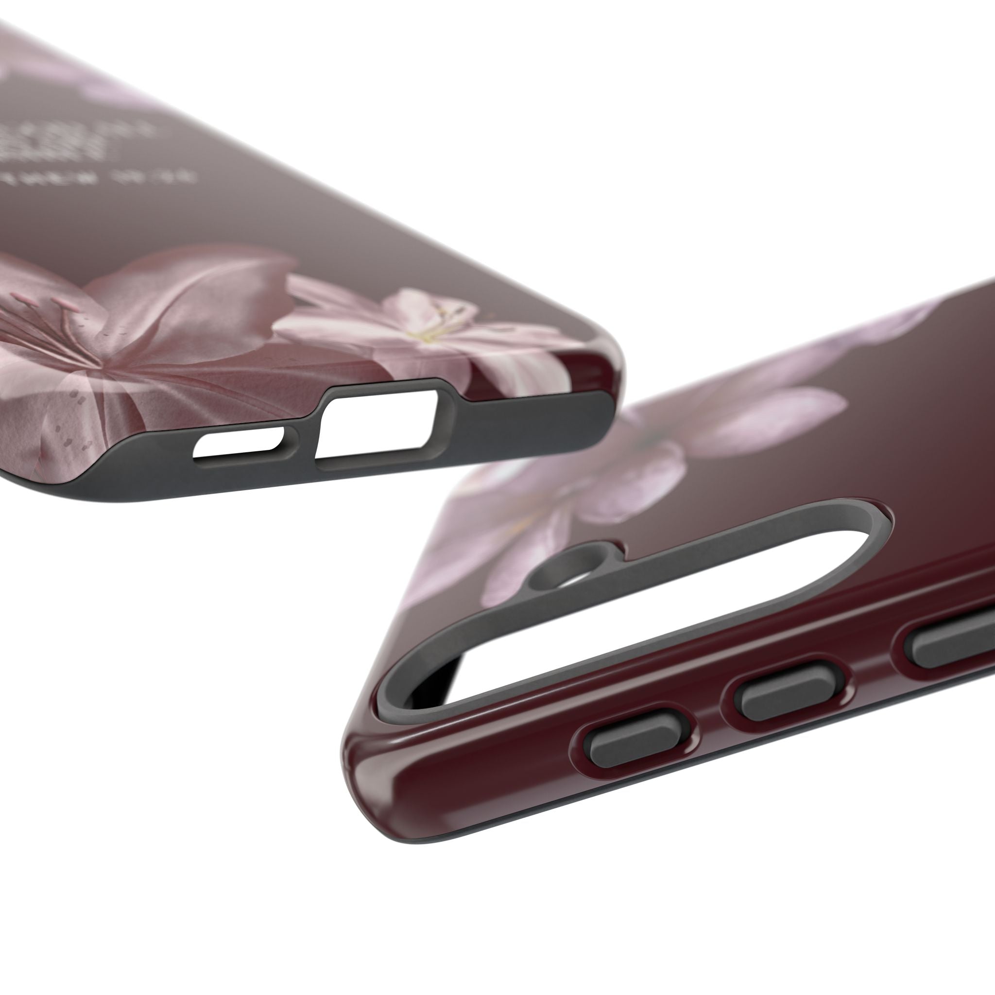 But With God All Things Are Possible — Floral Bible Verse Christian Tough Phone Case