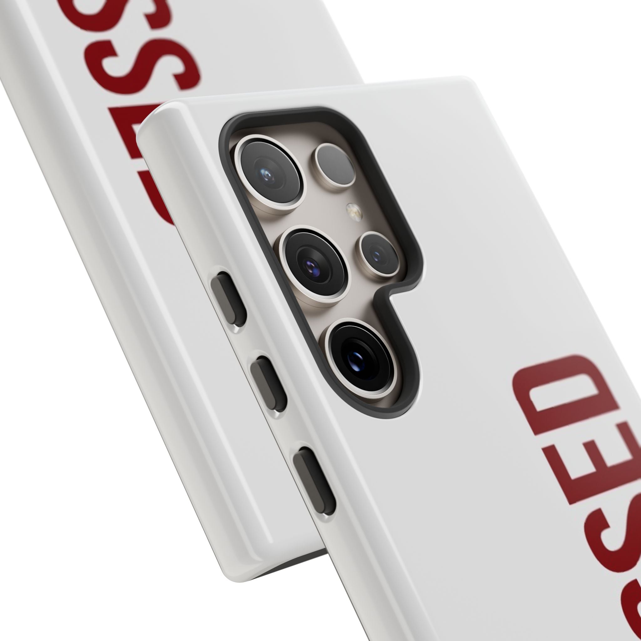 Blessed Vertical Phone Case — Protective Slim iPhone Cover with Red 'BLESSED' Text
