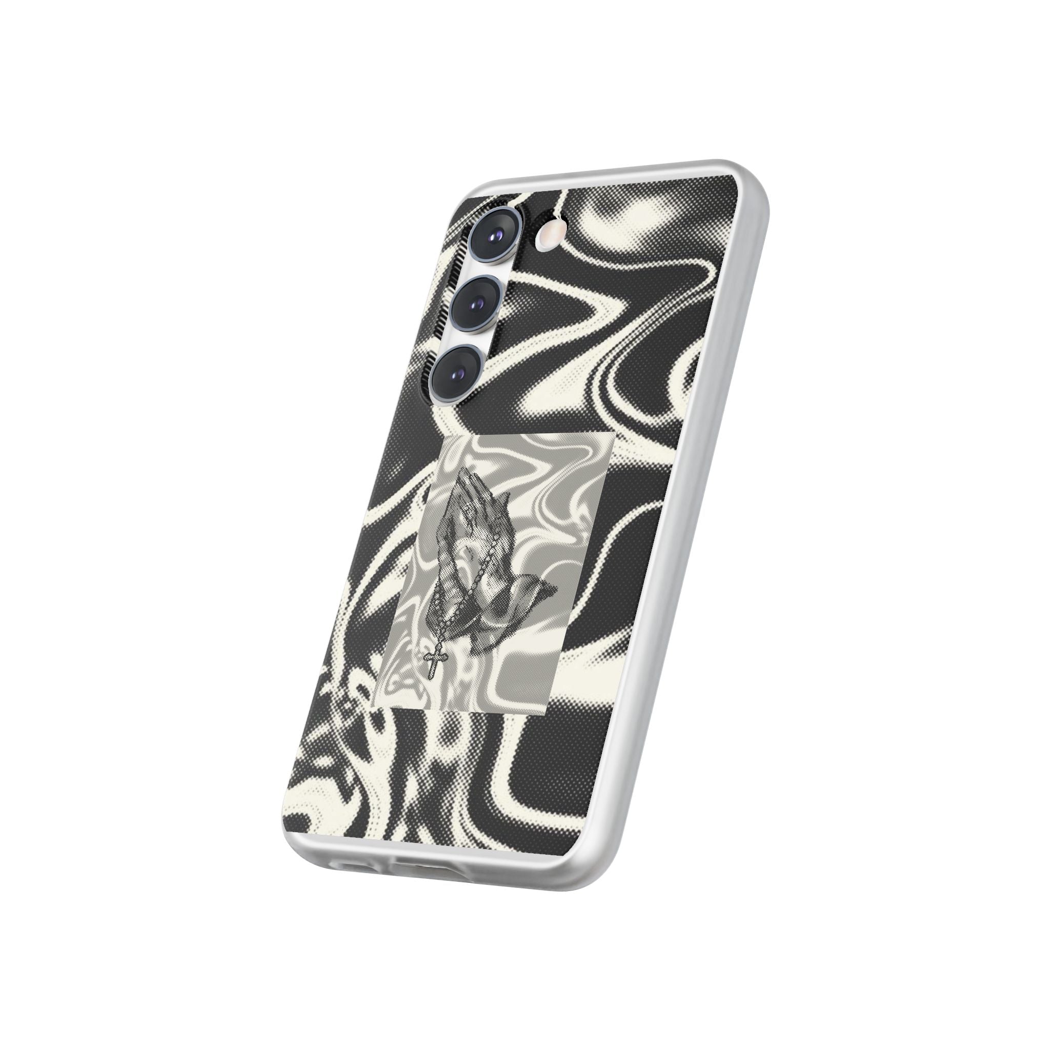 Praying Hands Black & White Phone Case